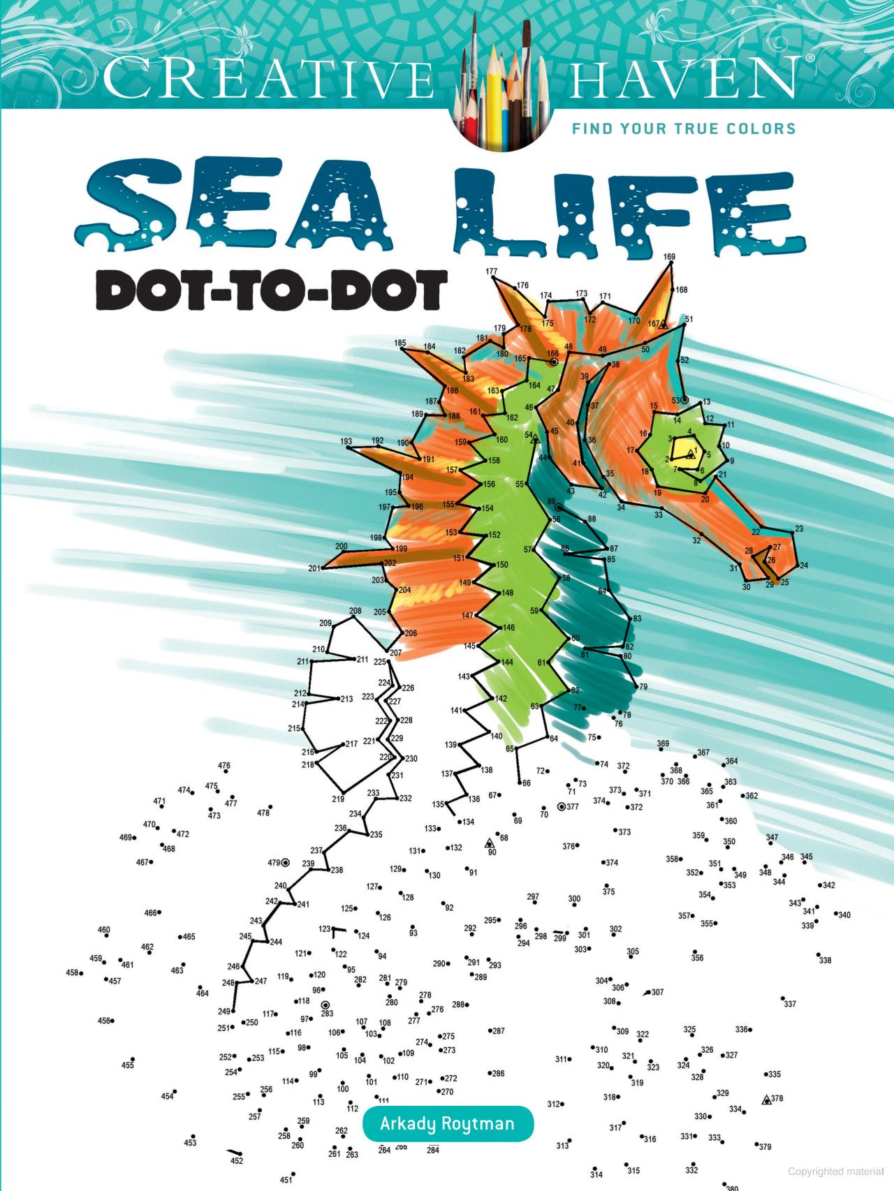DVR Creative Haven® Dot-To-Dot: Sea Life