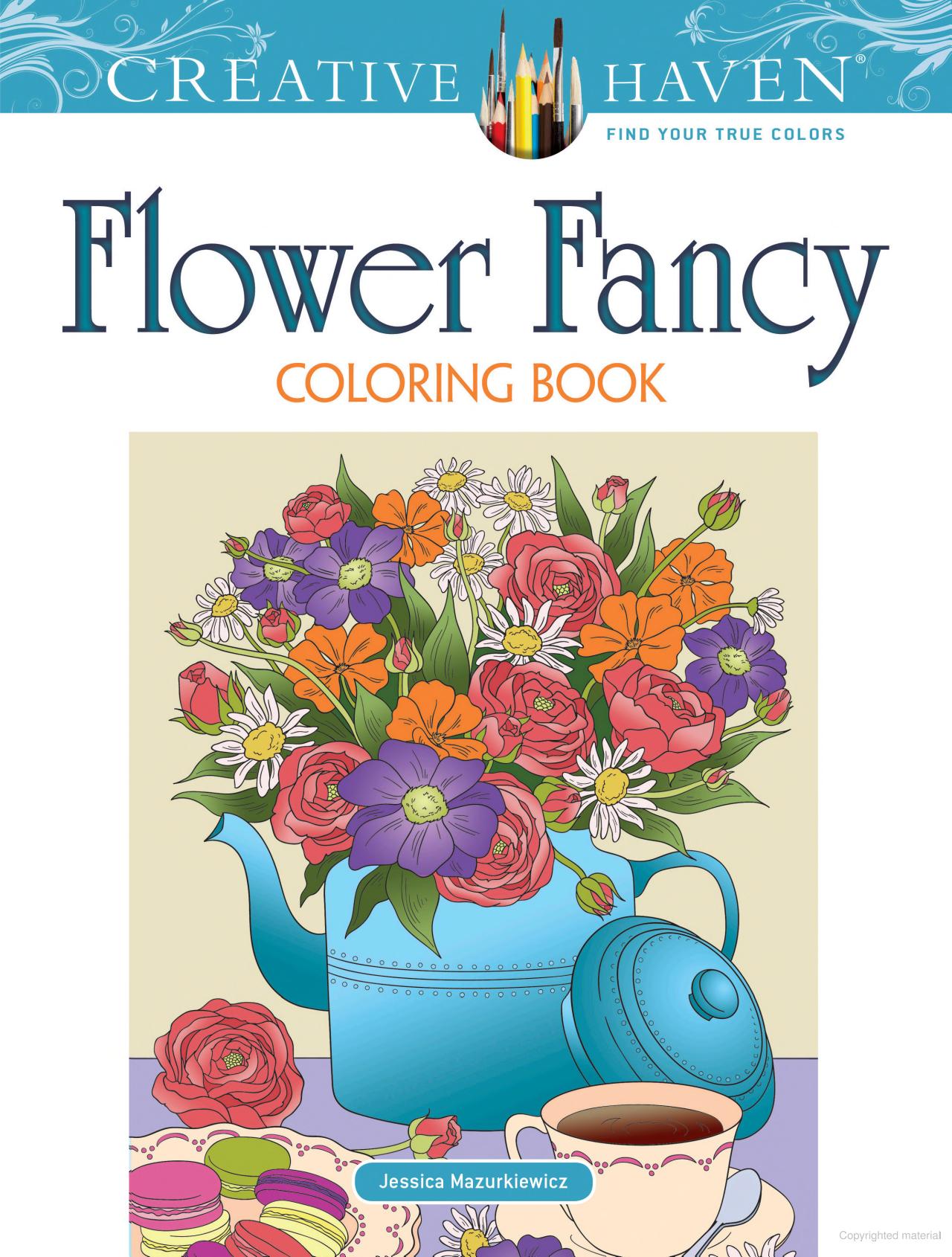 DVR Creative Haven® Coloring Book: Flower Fancy