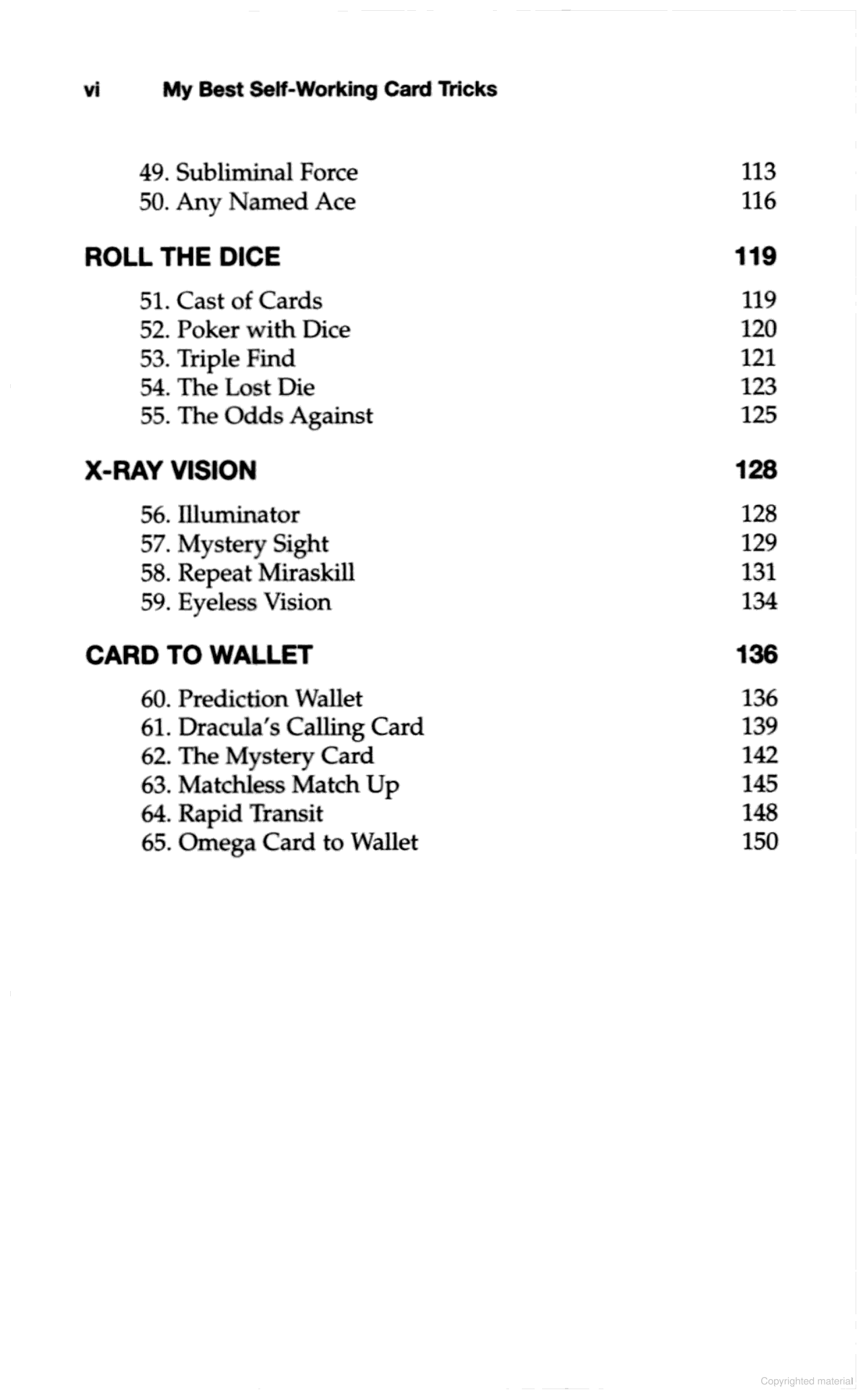 My Best Self-Working Card Tricks