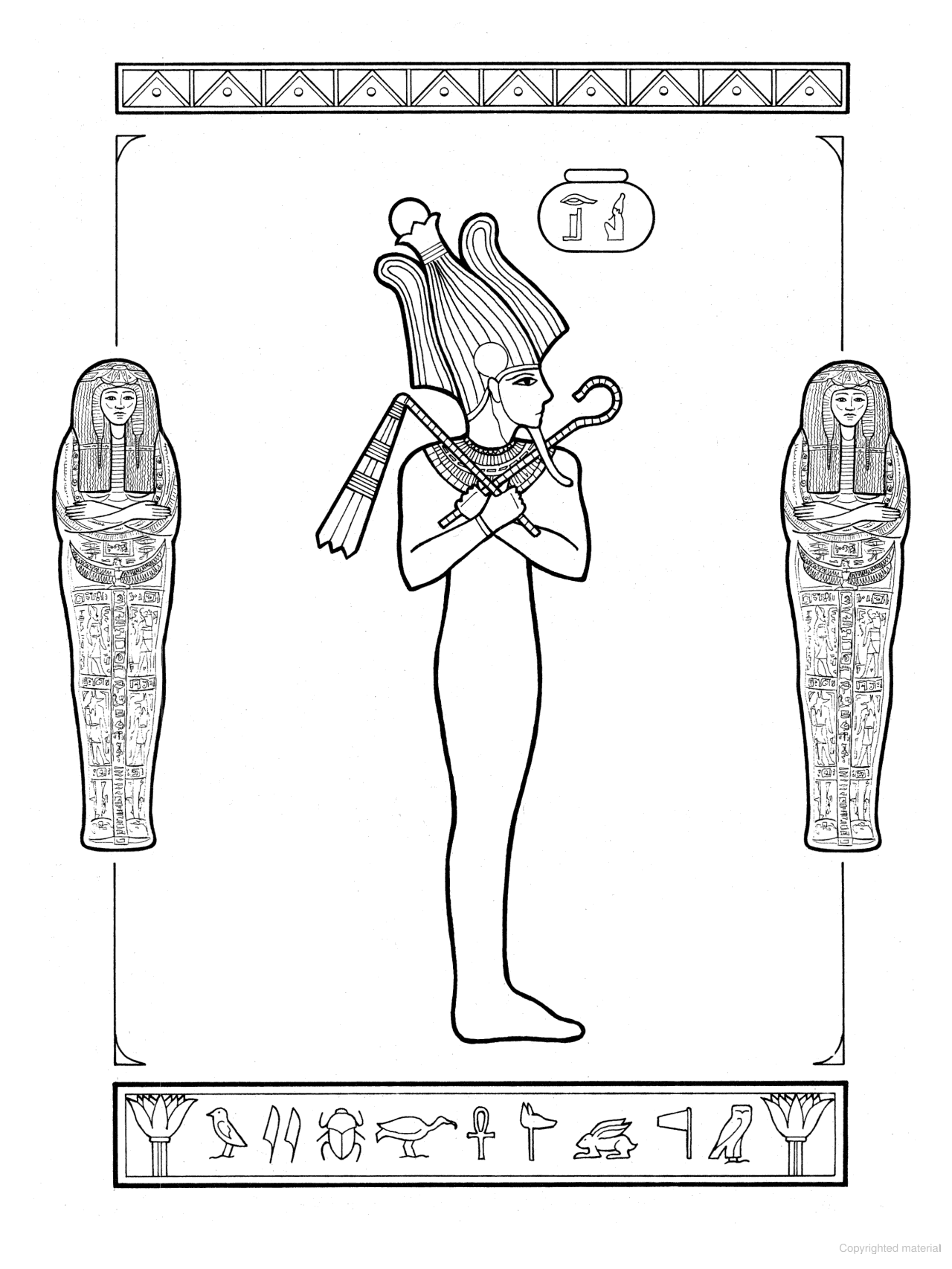 DVR Gods of Ancient Egypt Coloring Book