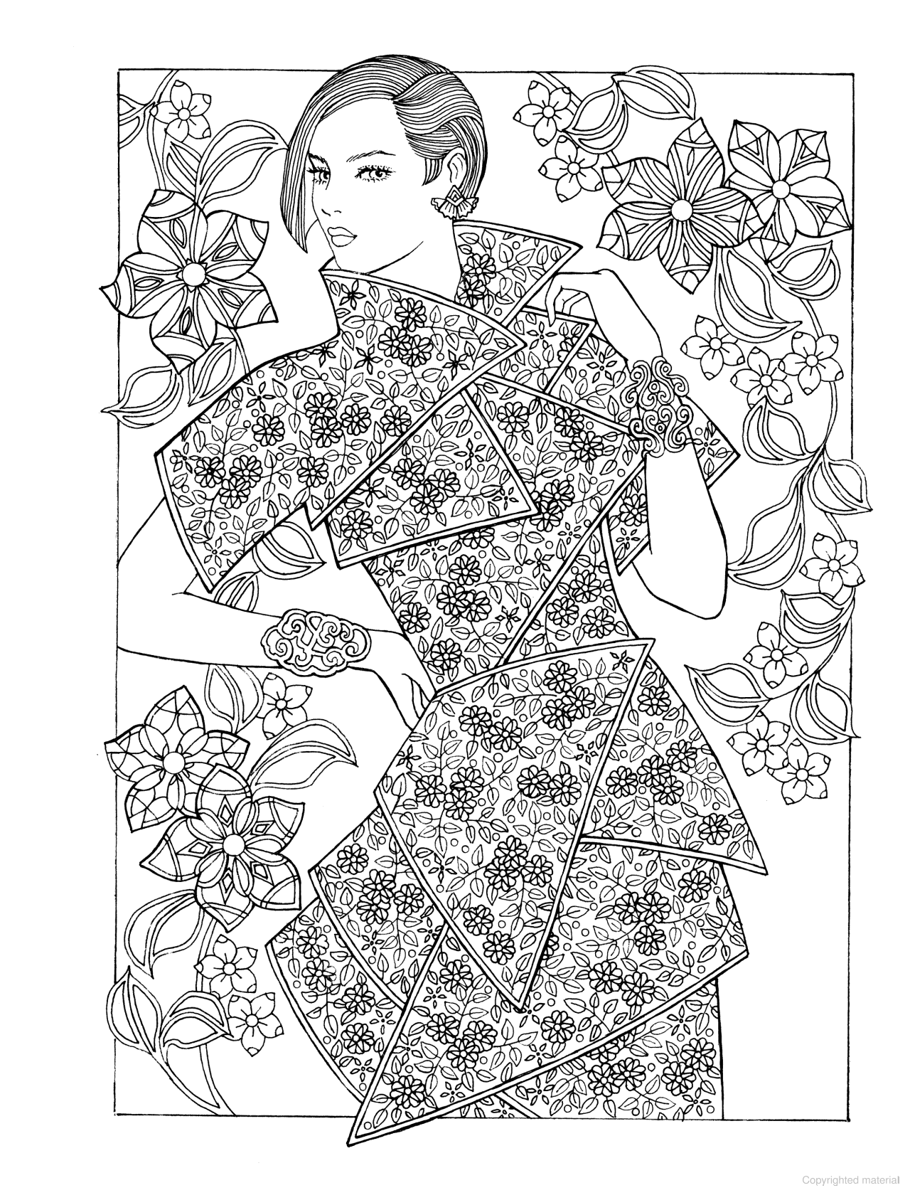 DVR Creative Haven® Coloring Book: Fantasy Fashions