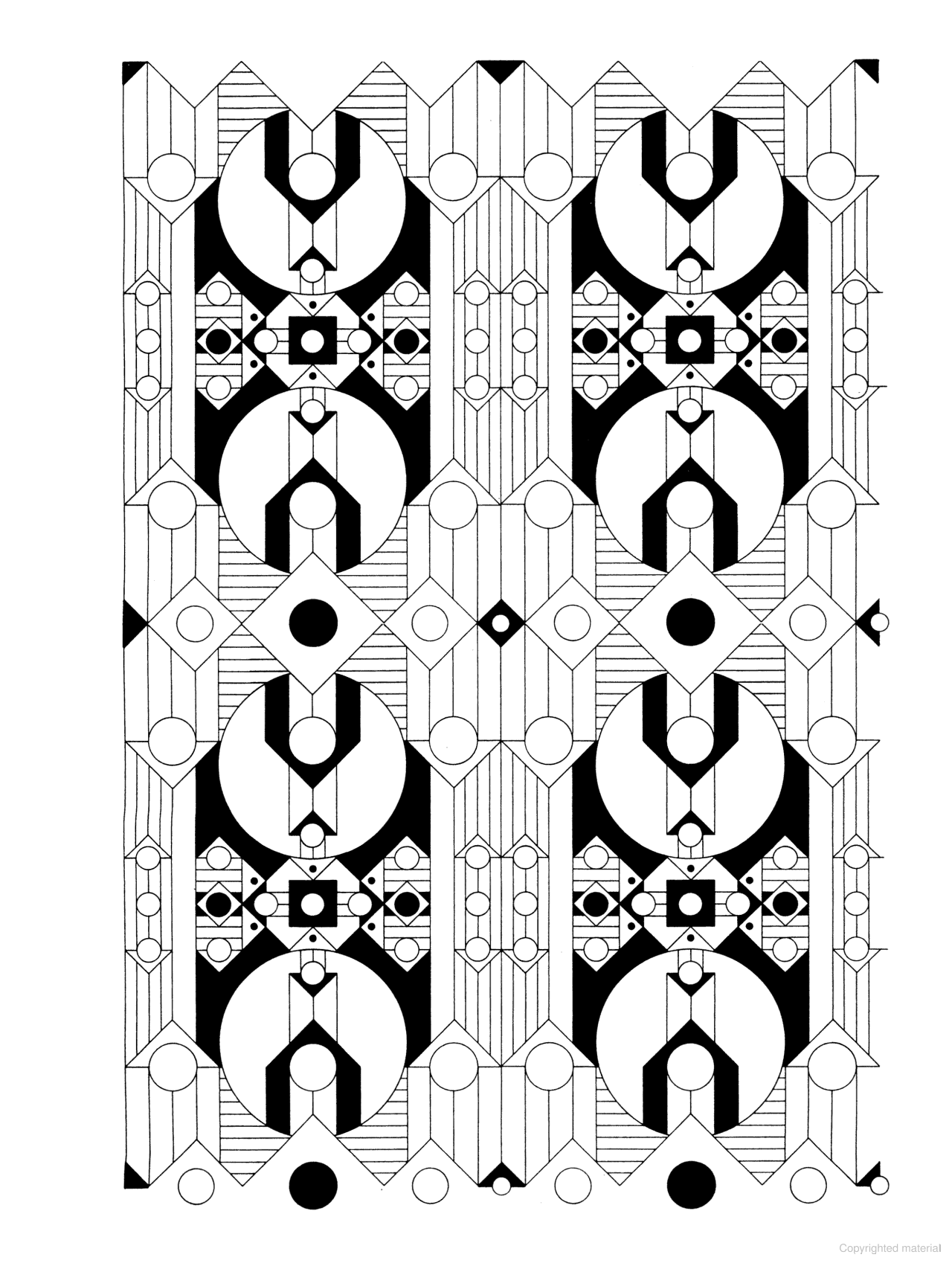 DVR Creative Haven® Coloring Book: Art Deco Patterns