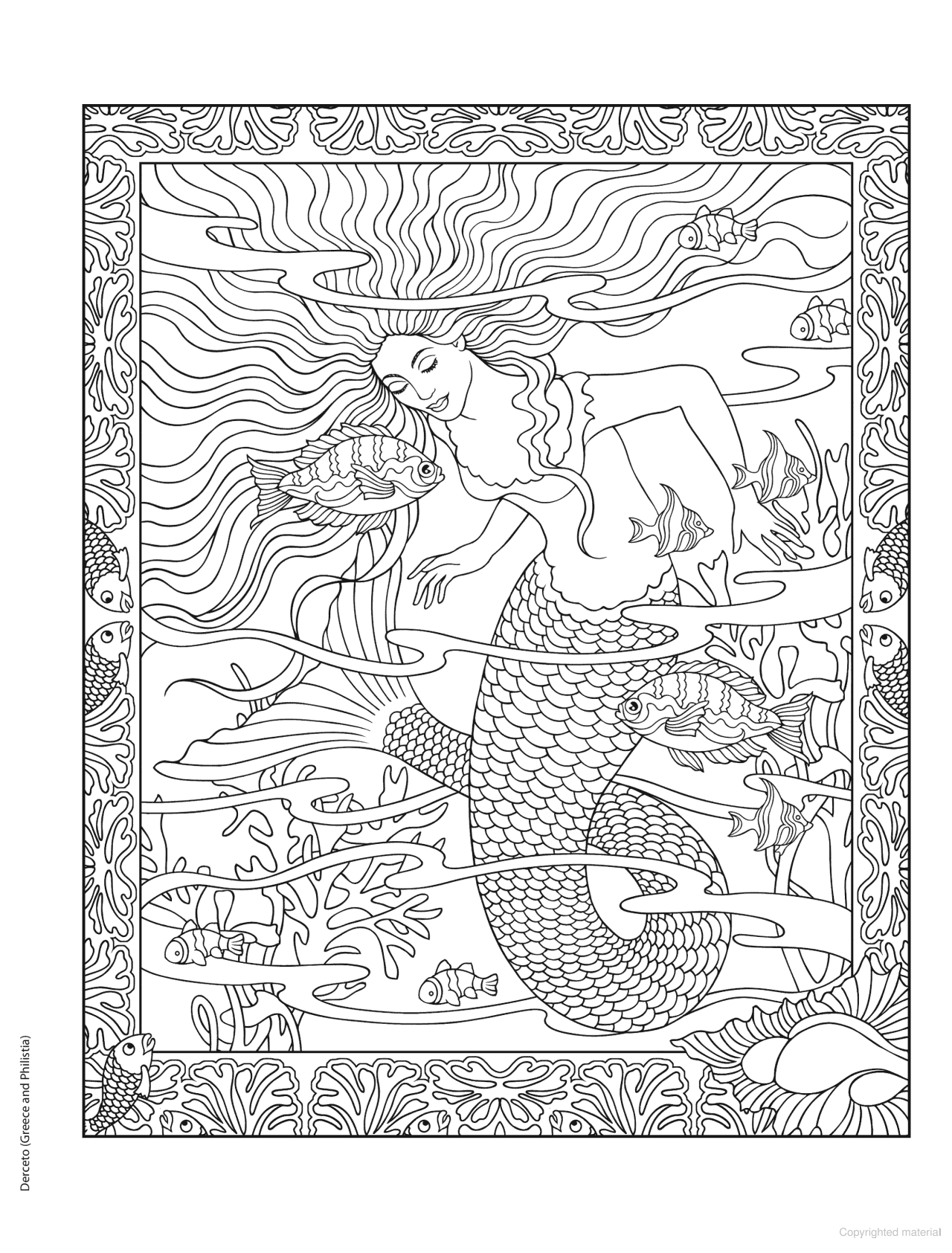 DVR Creative Haven® Coloring Book: Legendary Mermaids