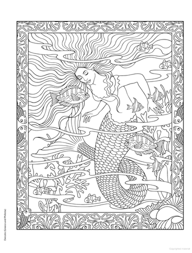 DVR Creative Haven® Coloring Book: Legendary Mermaids