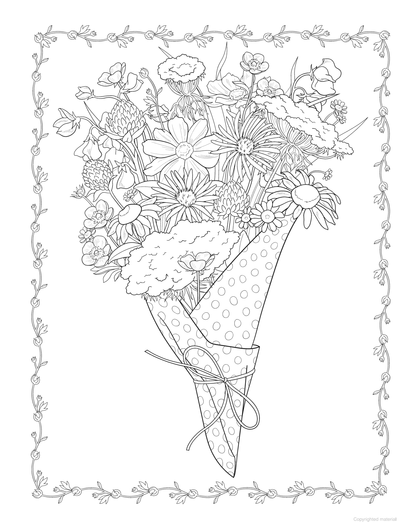 DVR Creative Haven® Coloring Book: Wildflowers