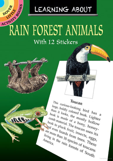 DVR Learn About Rainforest Animals Sticker Activity Book