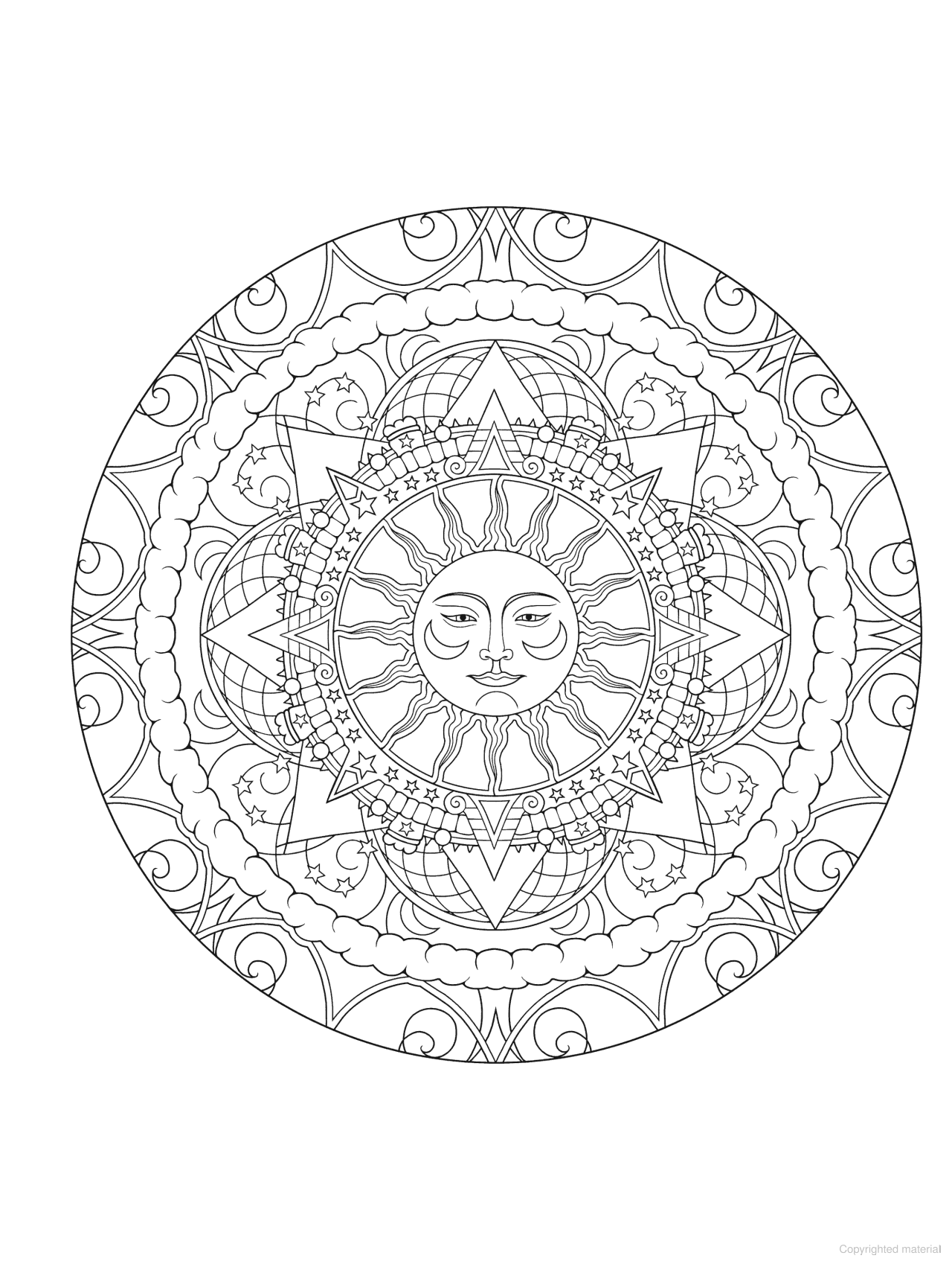 DVR Creative Haven® Coloring Book: Celestial Mandalas
