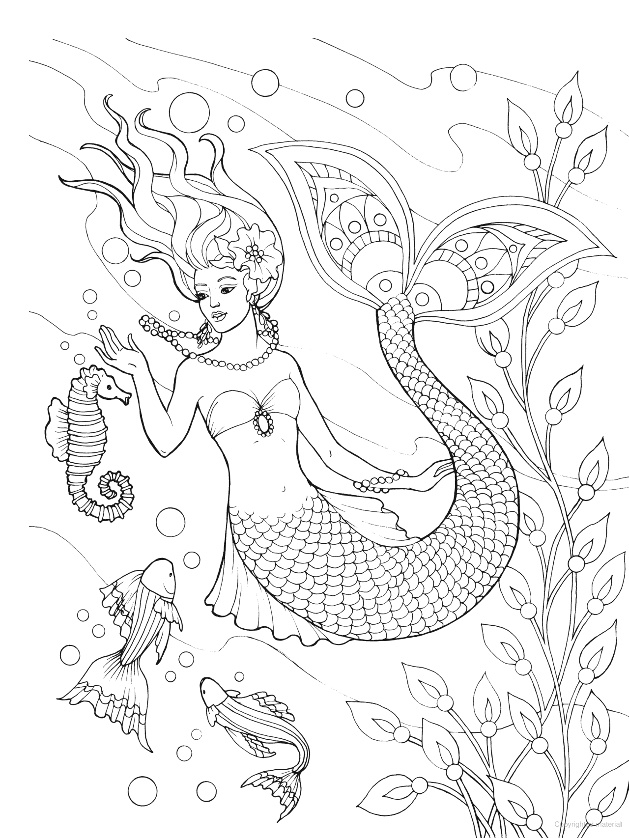 DVR Creative Haven® Coloring Book: Mermaids