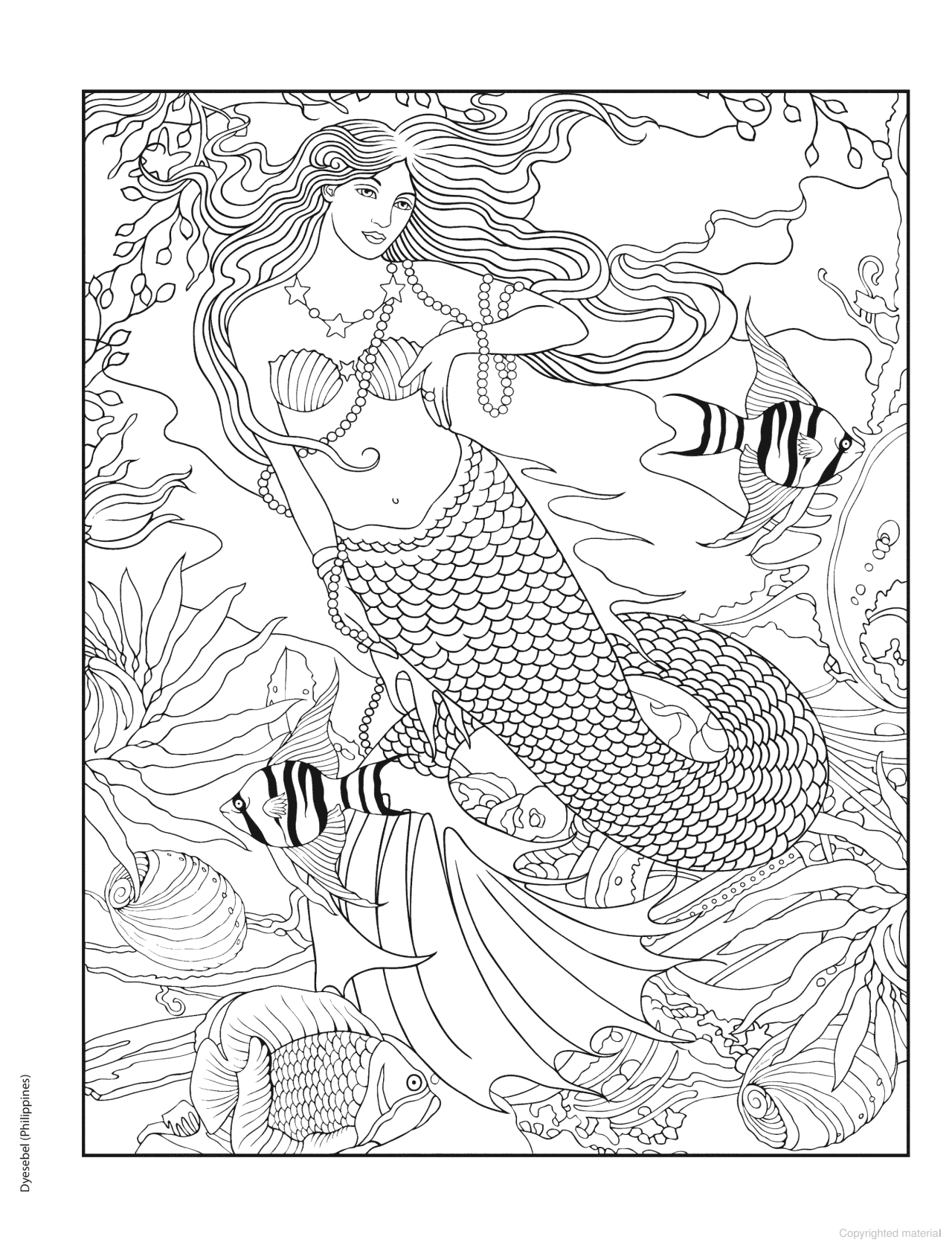 DVR Creative Haven® Coloring Book: Legendary Mermaids
