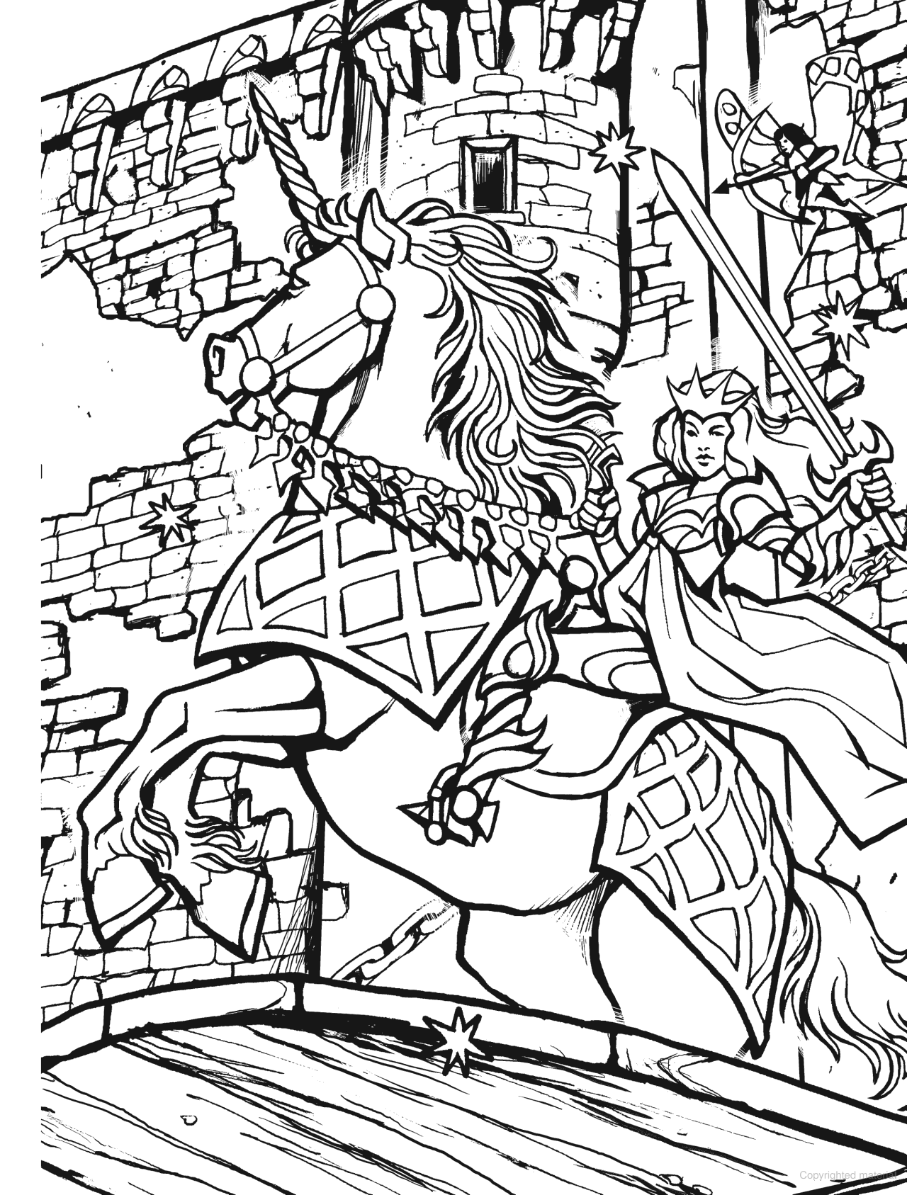 DVR Build a Poster Coloring Book - Fairy Princess