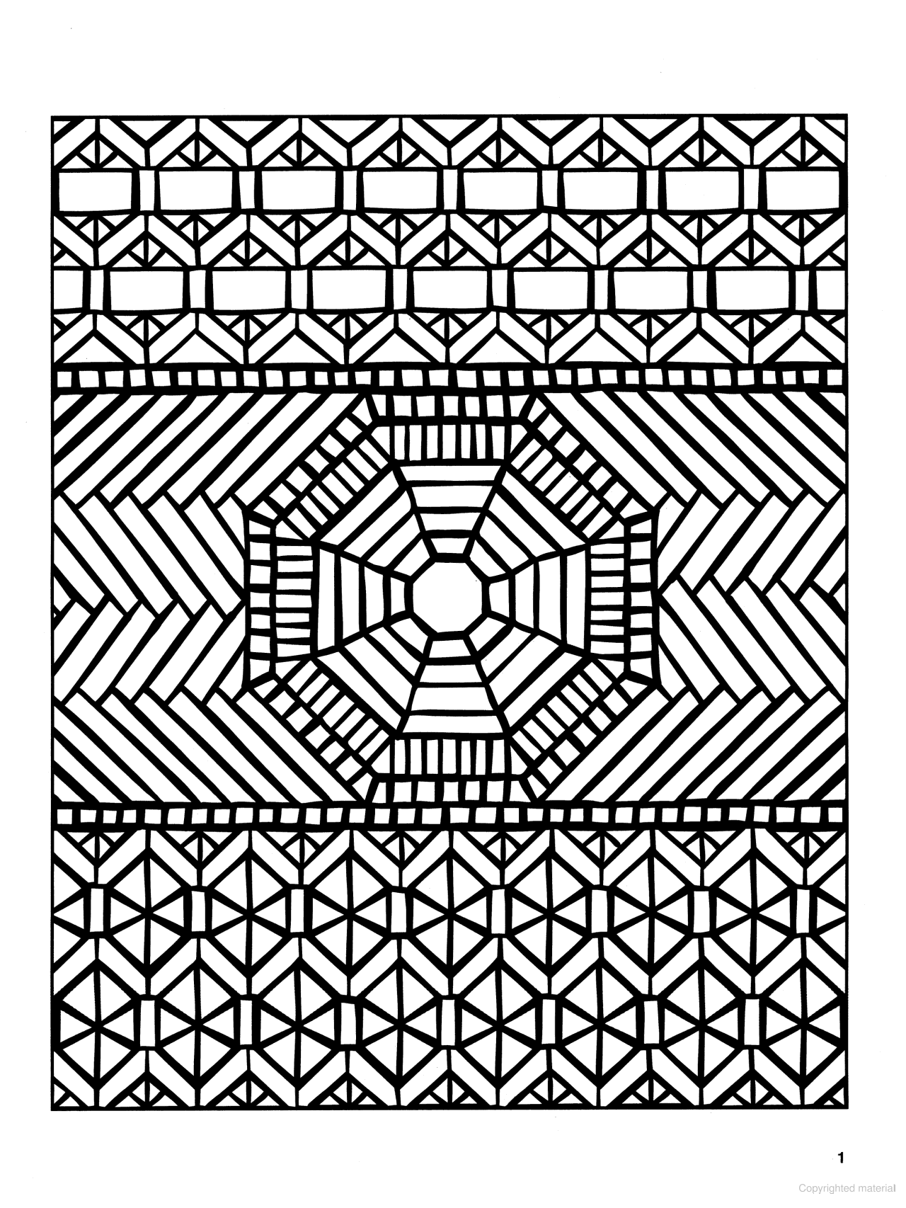 DVR Magnificent Mosaics Coloring Book