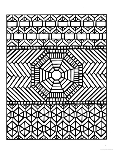 DVR Magnificent Mosaics Coloring Book