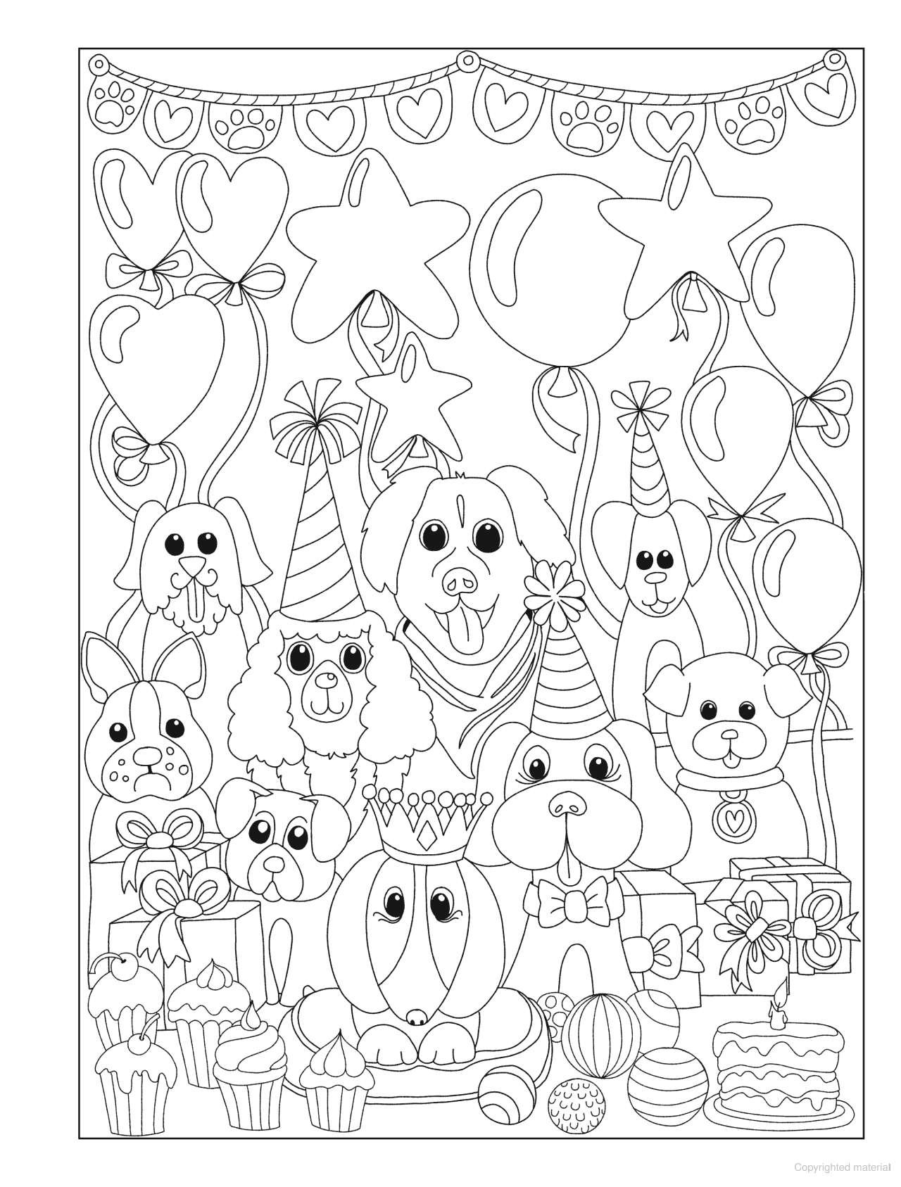 DVR Creative Haven® Coloring Book: Adorable Dogs