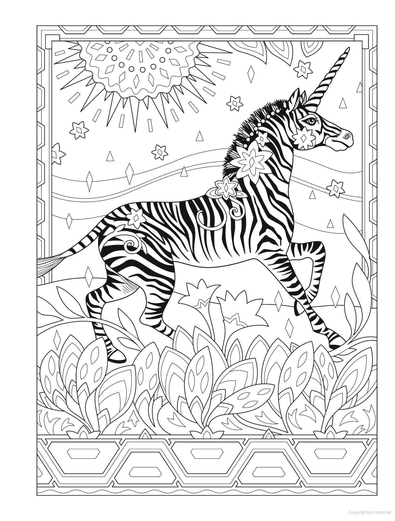 DVR Creative Haven® Coloring Book: Unicorn Wonders