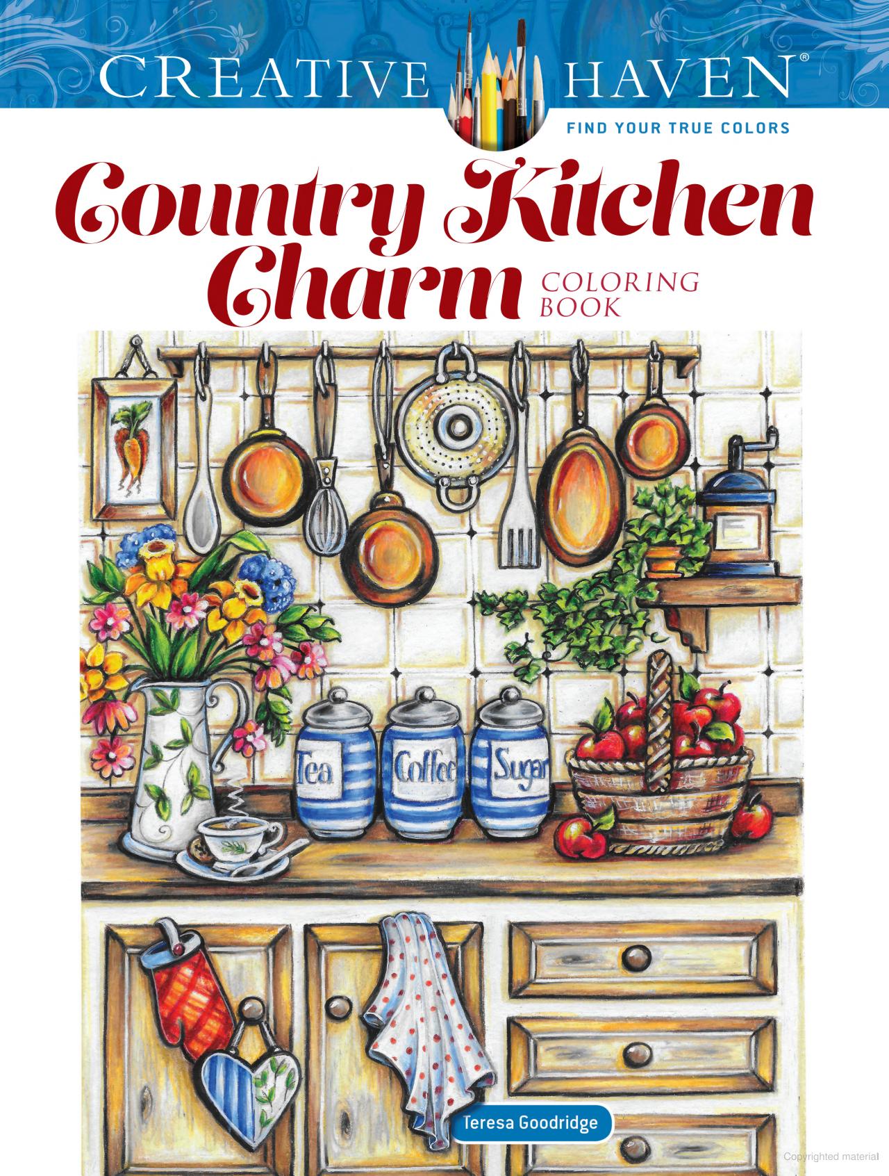 Creative Haven® Coloring Book: Country Kitchen Charm