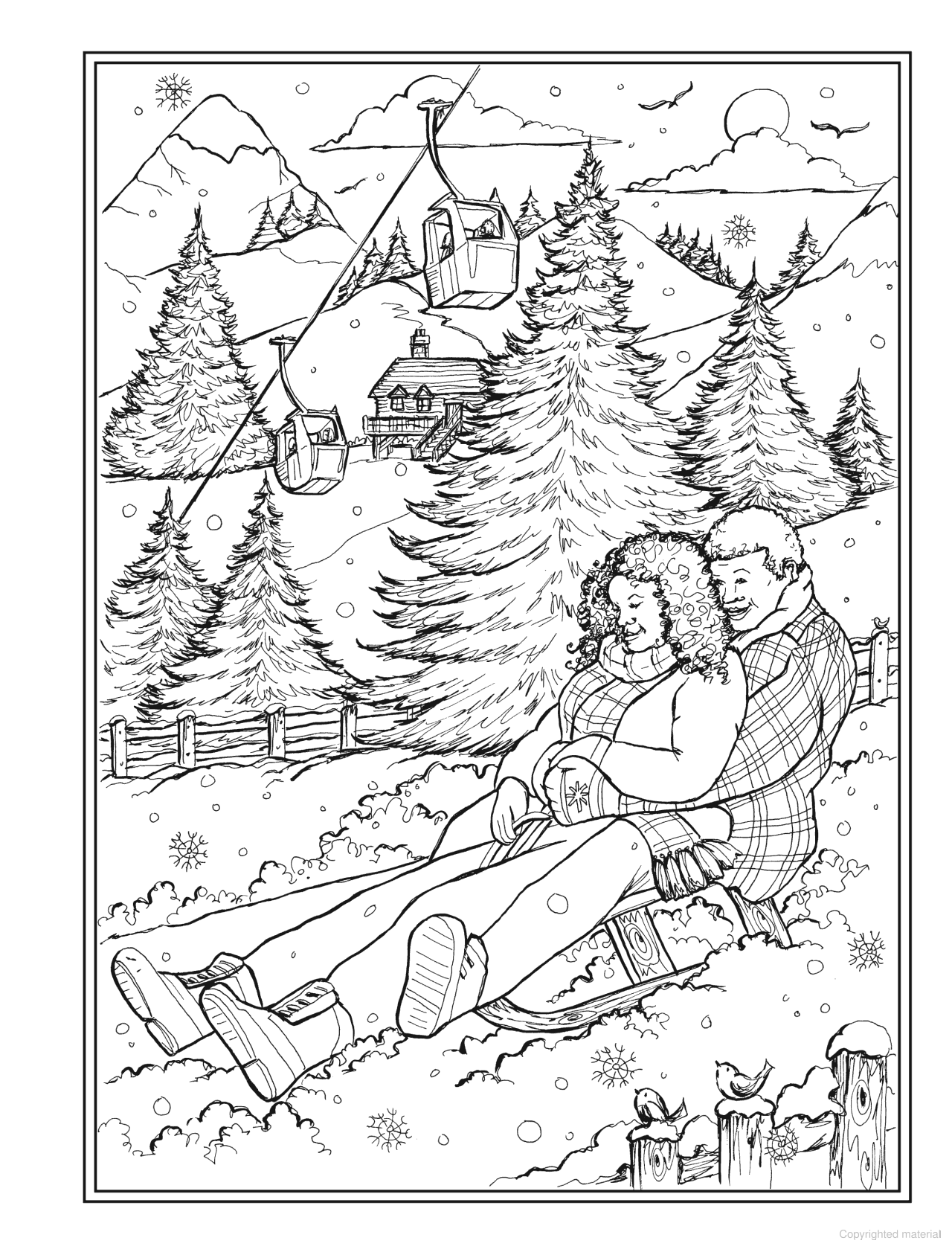 Creative Haven® Coloring Book: Romantic Country Scenes