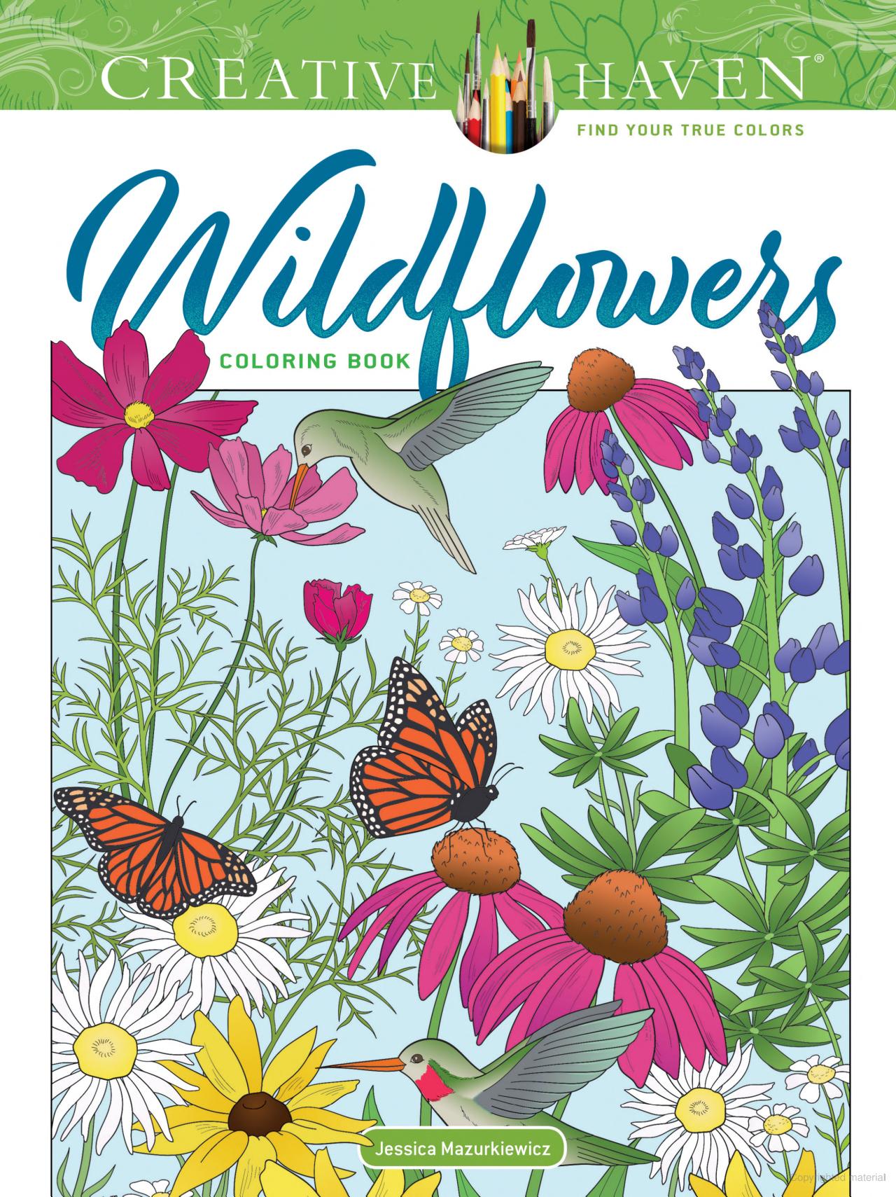 DVR Creative Haven® Coloring Book: Wildflowers