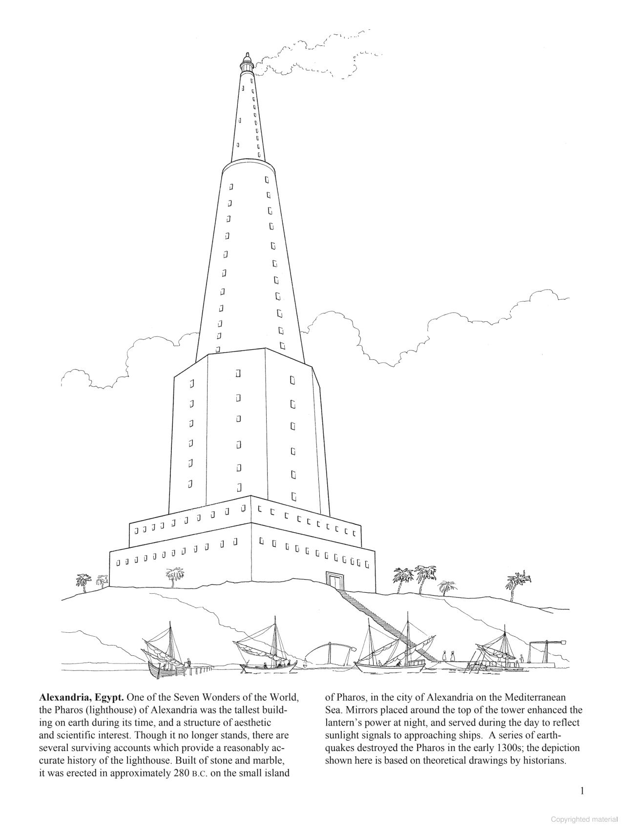 DVR Lighthouses of the World Coloring Book