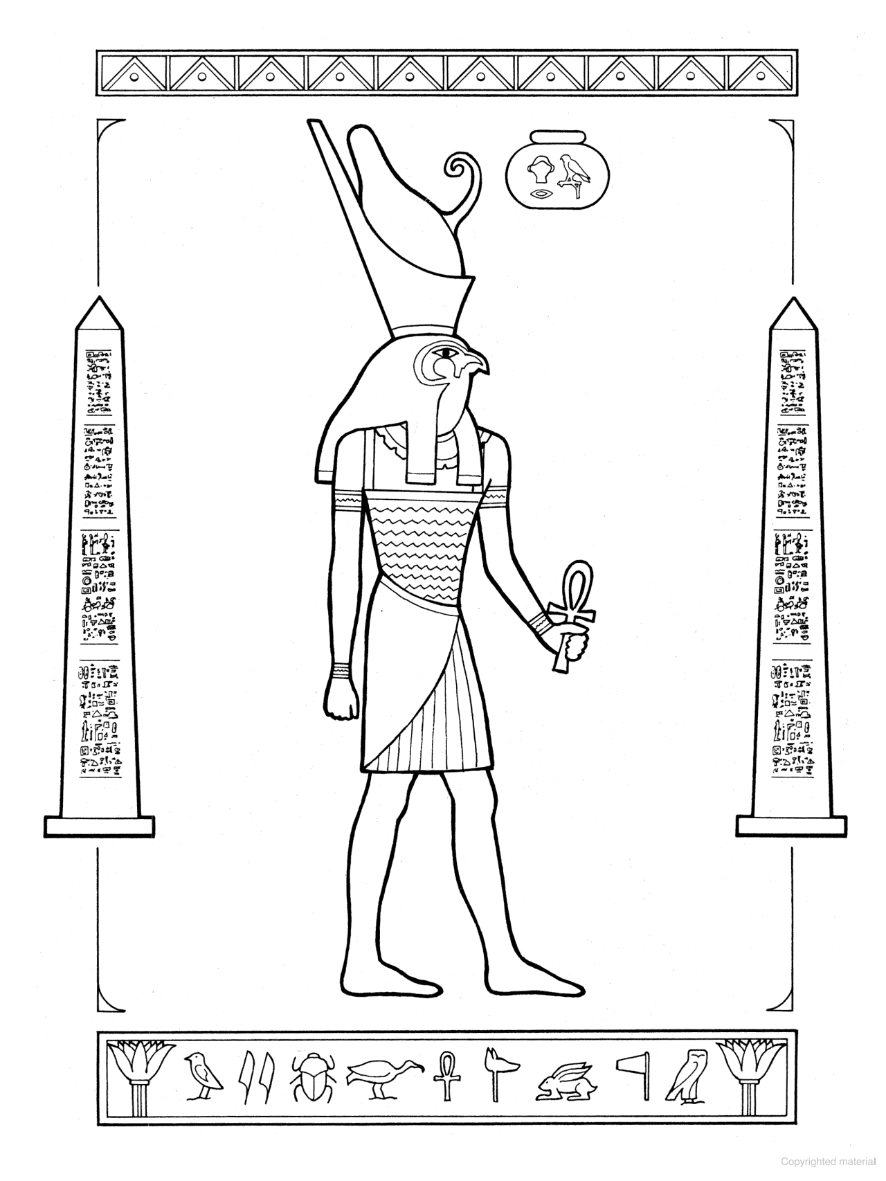 DVR Gods of Ancient Egypt Coloring Book