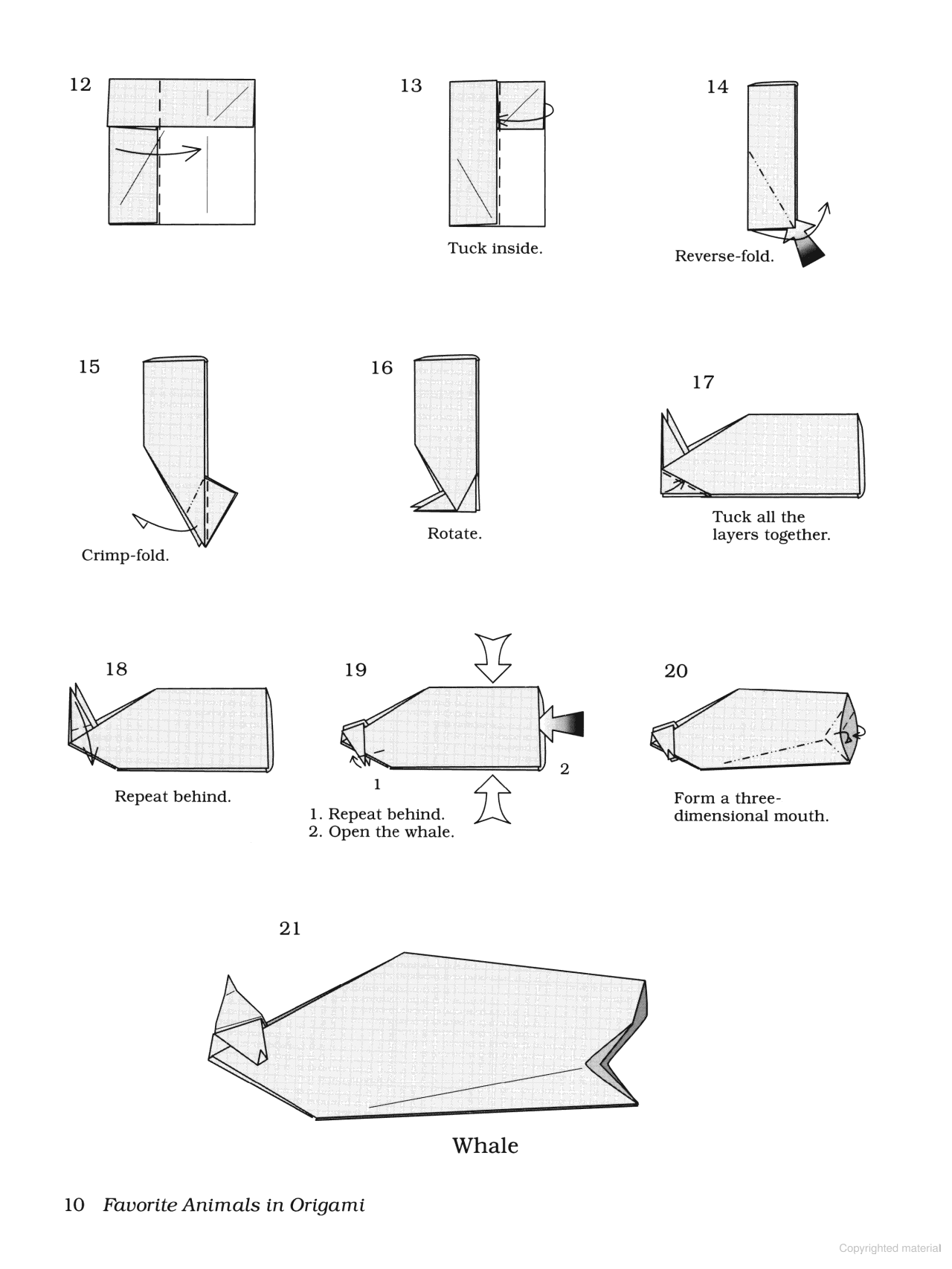 DVR Favorite Animals in Origami