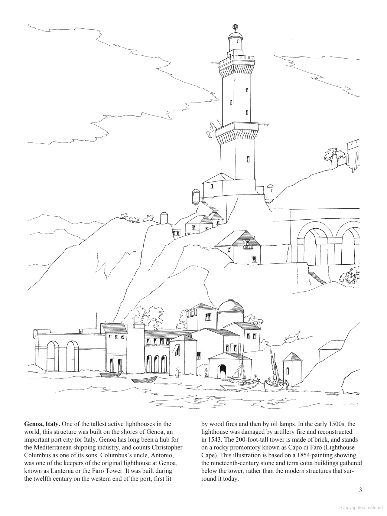 DVR Lighthouses of the World Coloring Book