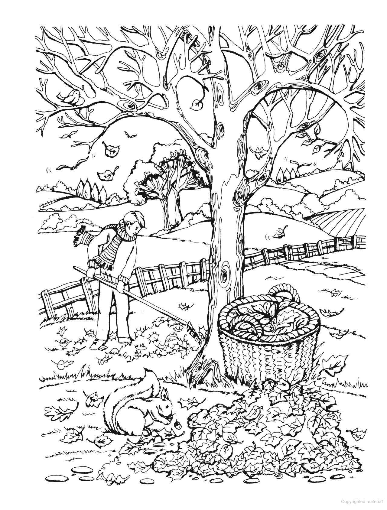 Creative Haven® Coloring Book: Autumn Scenes