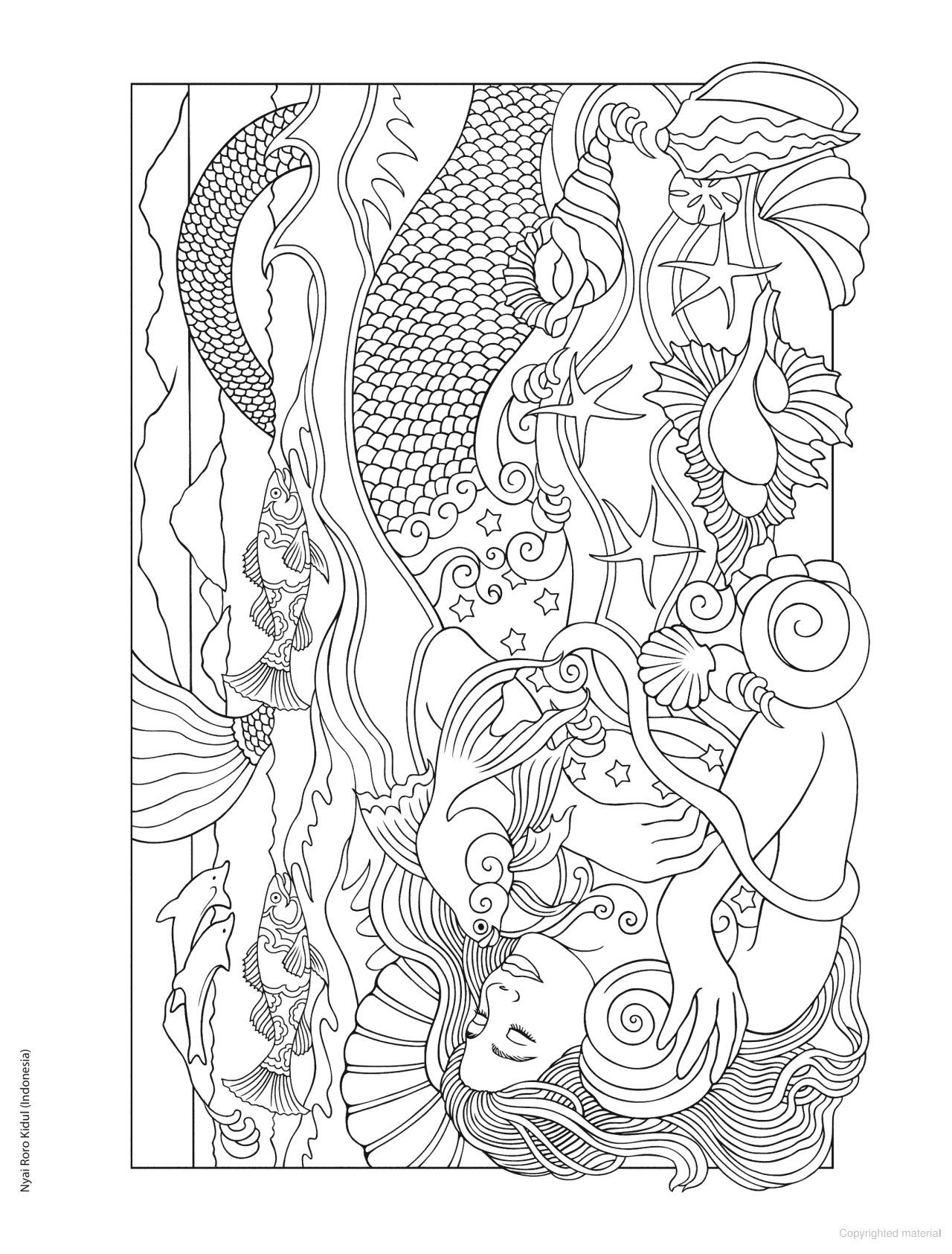 DVR Creative Haven® Coloring Book: Legendary Mermaids