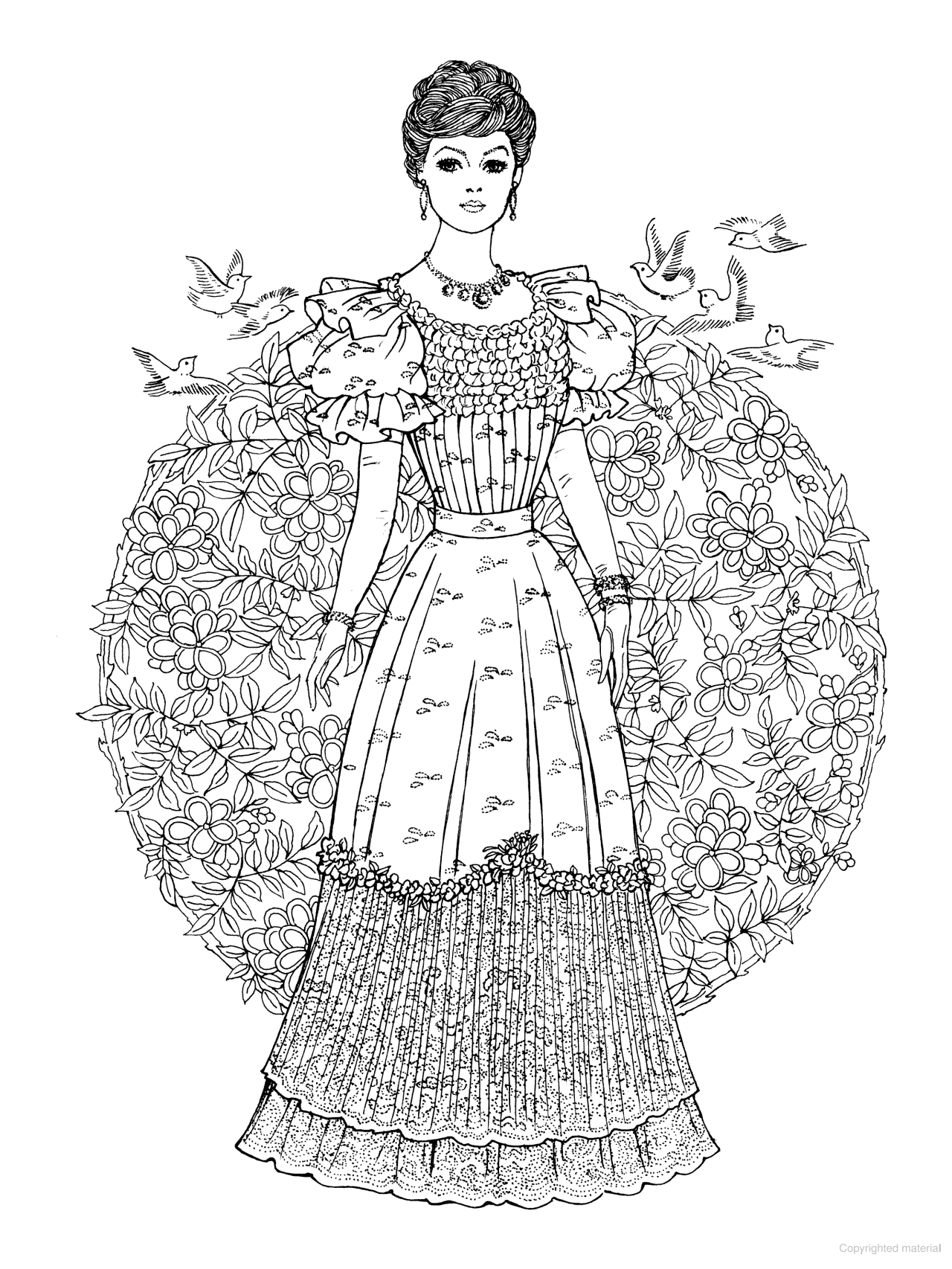 Creative Haven® Coloring Book: Art Nouveau Fashions