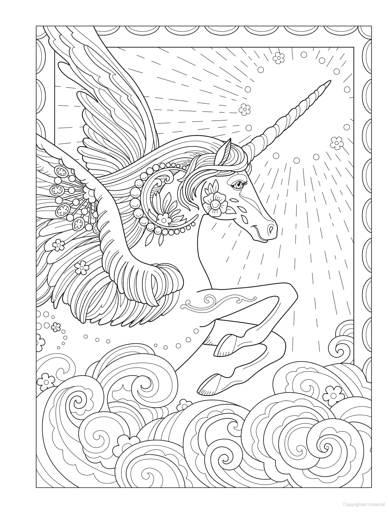 DVR Creative Haven® Coloring Book: Unicorn Wonders