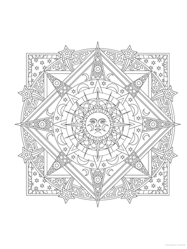 DVR Creative Haven® Coloring Book: Celestial Mandalas