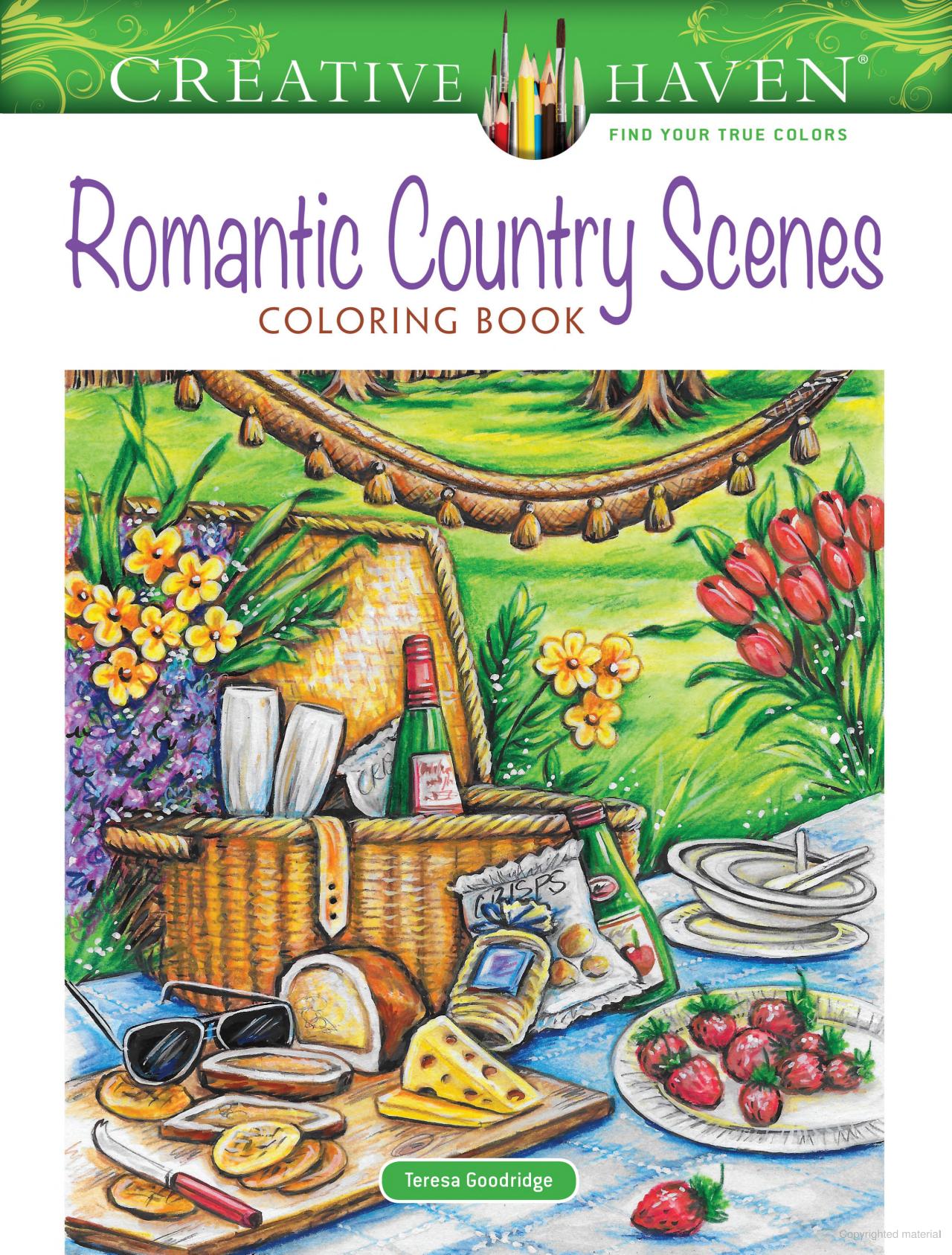 Creative Haven® Coloring Book: Romantic Country Scenes