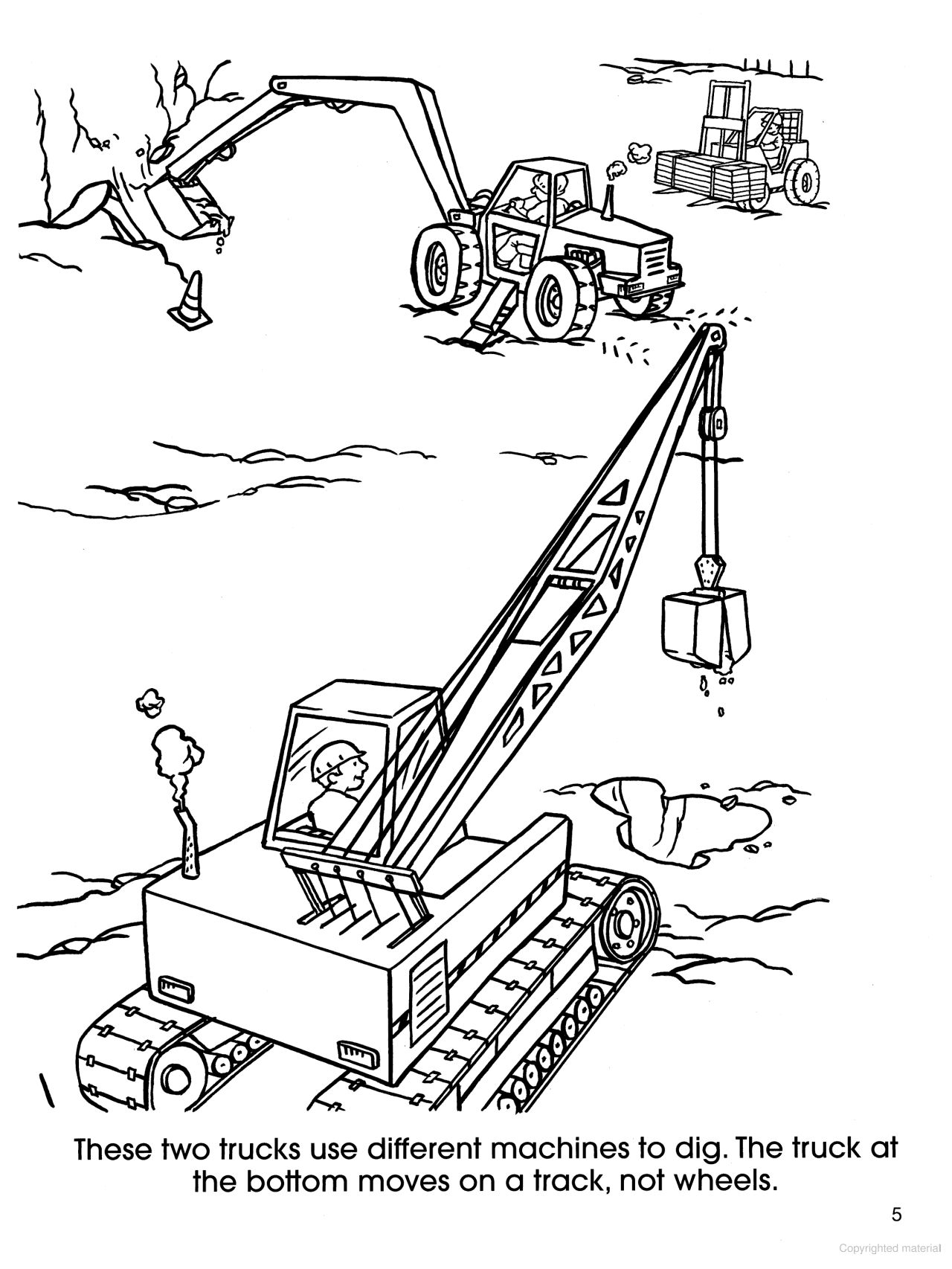 DVR At The Construction Site Coloring Book