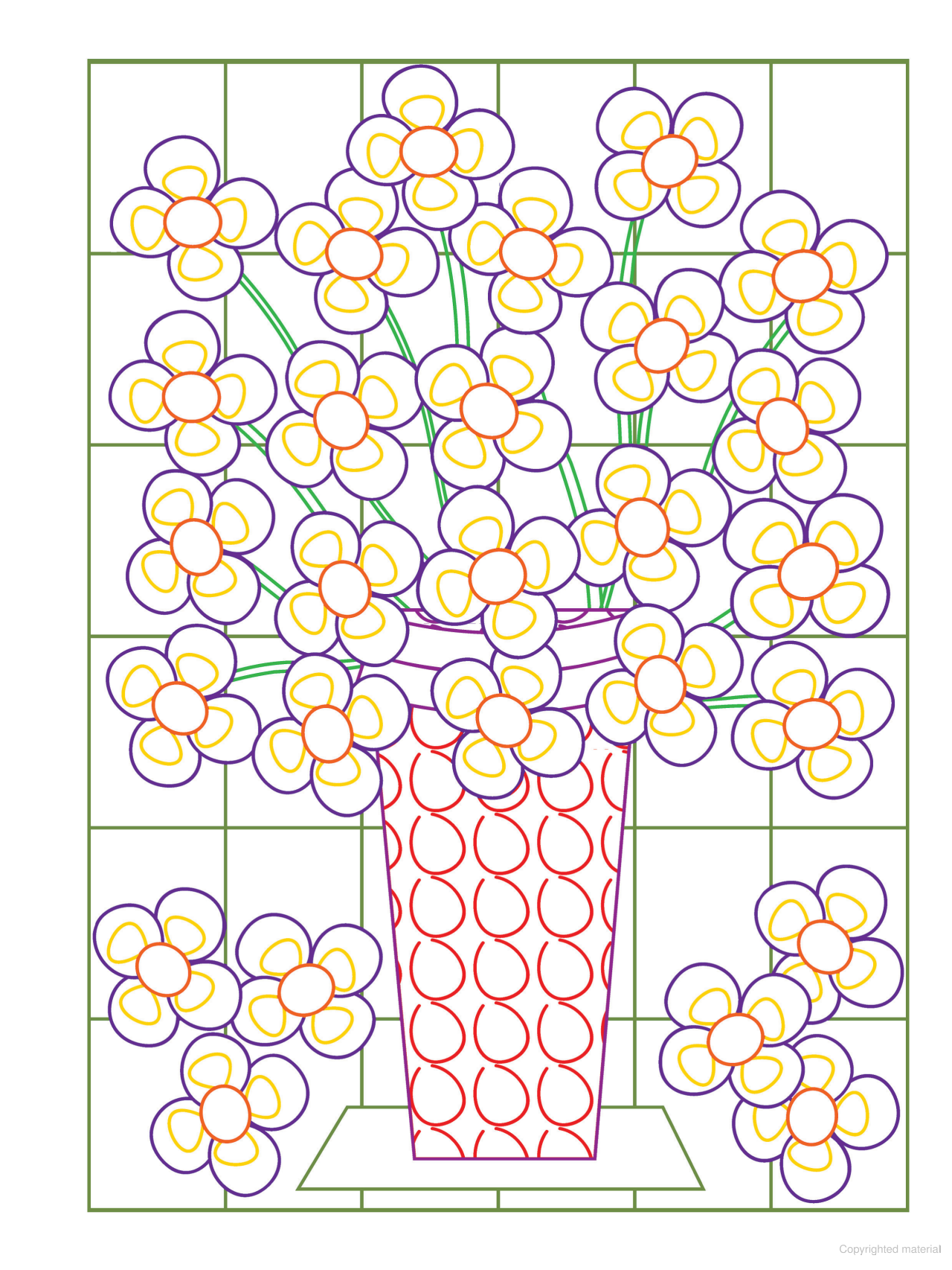 Creative Haven® Coloring Book: Fabulous Flowers Designs with a Splash of Color