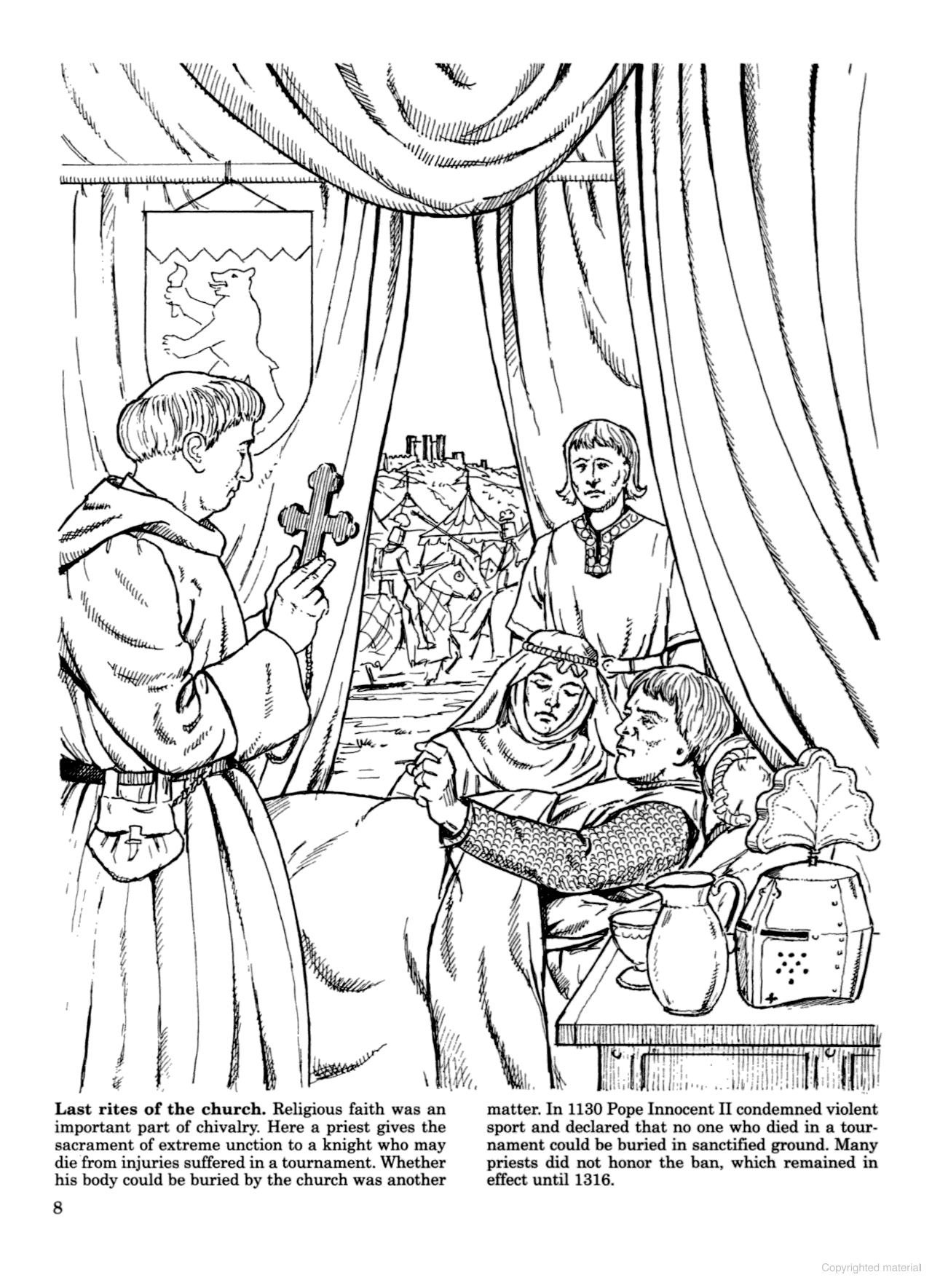 DVR Medieval Jousts & Tournaments Coloring Book