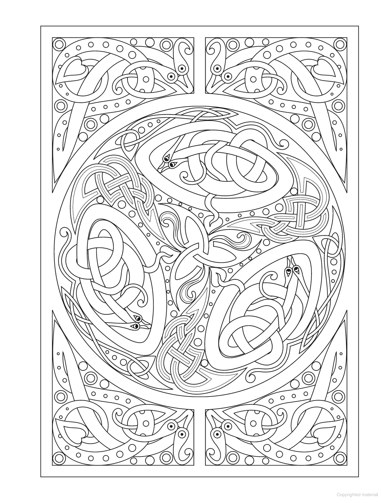 DVR Creative Haven® Coloring Book: Celtic Animal Designs