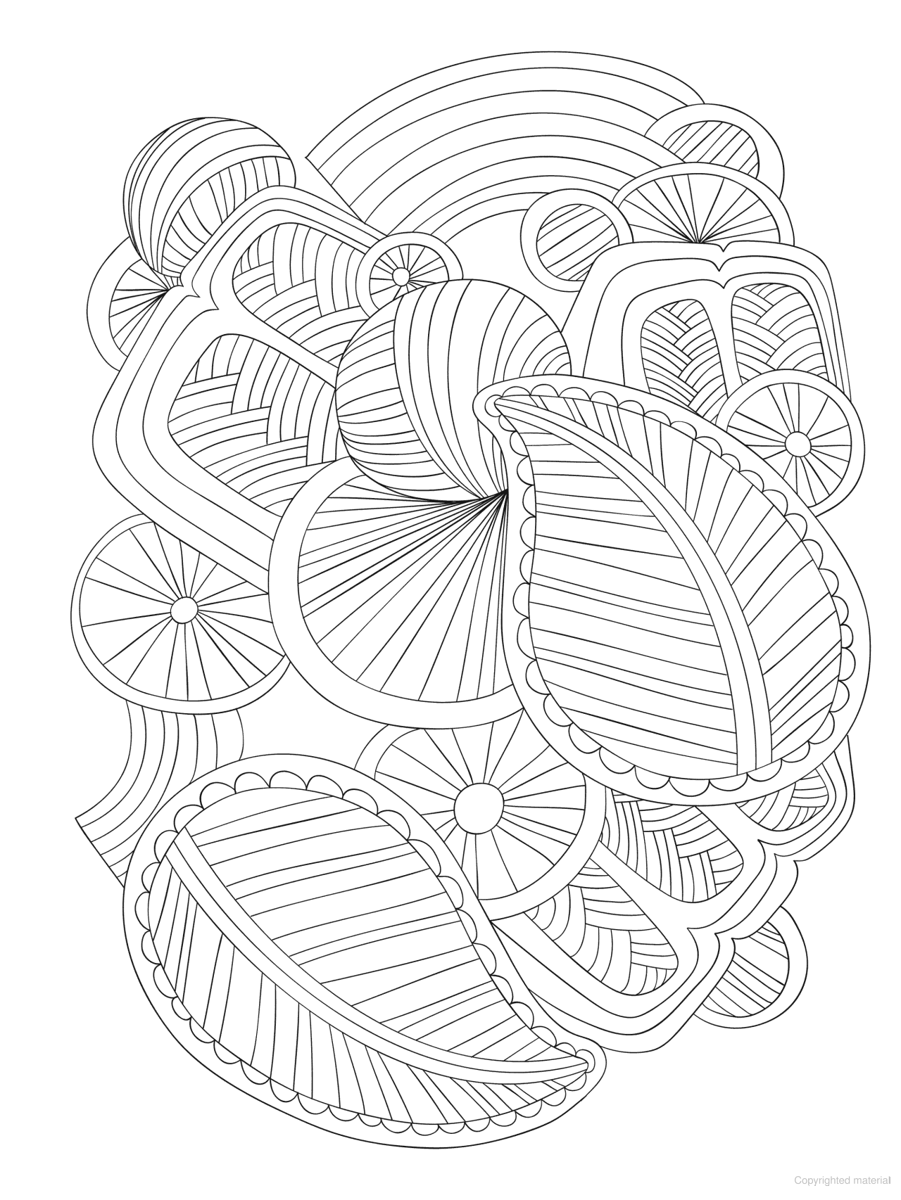 DVR Creative Haven® Stained Glass Coloring Book: Simply Abstract