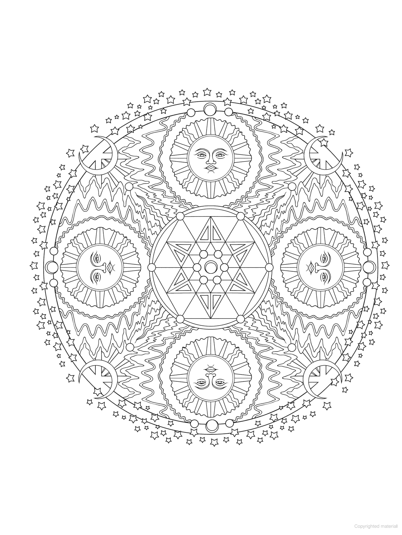DVR Creative Haven® Coloring Book: Celestial Mandalas