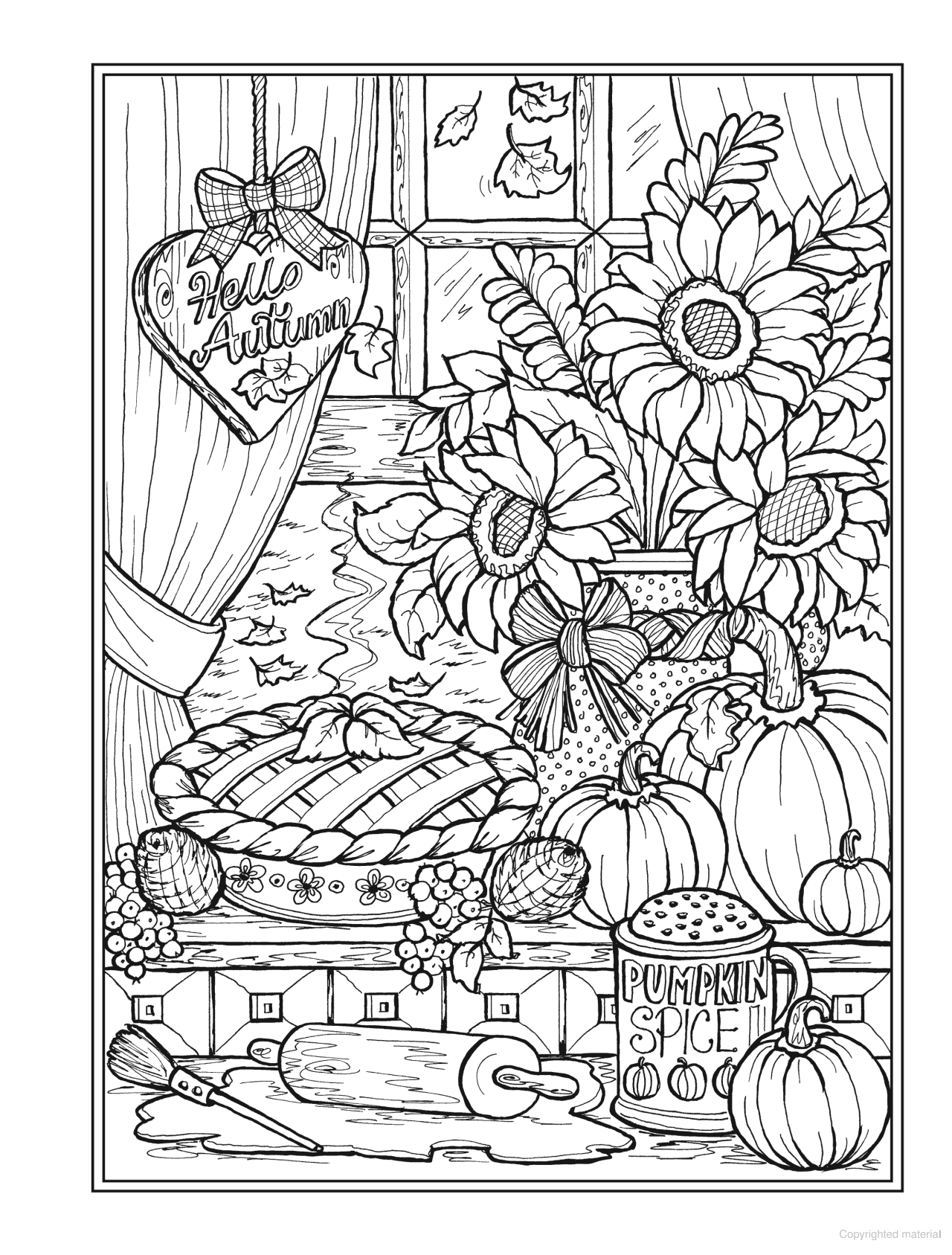 DVR Creative Haven® Coloring Book: Autumn Harvest
