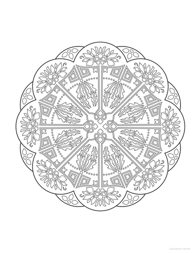 DVR Creative Haven® Coloring Book: Art Nouveau Mandalas