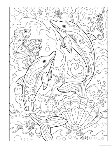 DVR Creative Haven® Coloring Book: Fanciful Sea Life