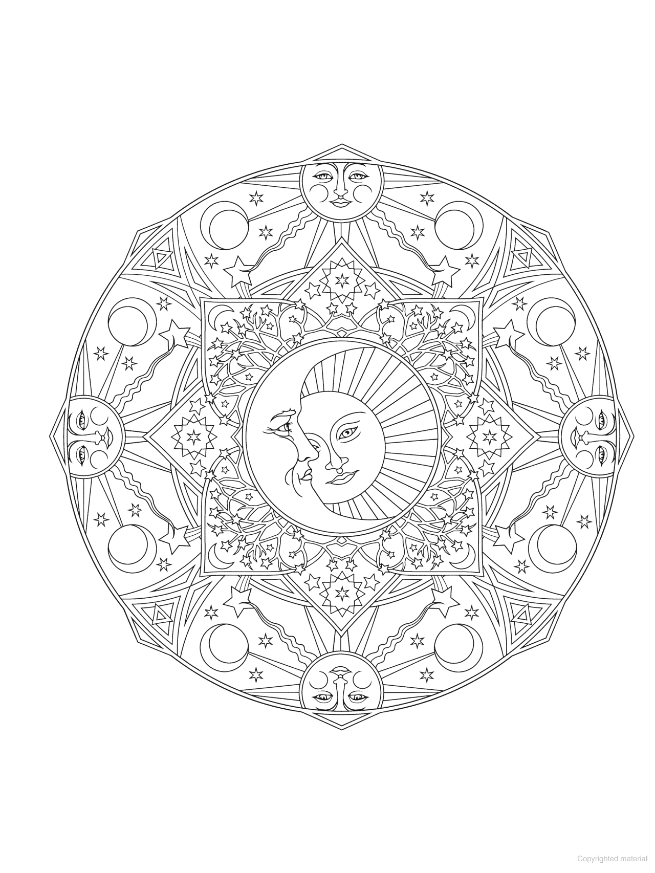 DVR Creative Haven® Coloring Book: Celestial Mandalas