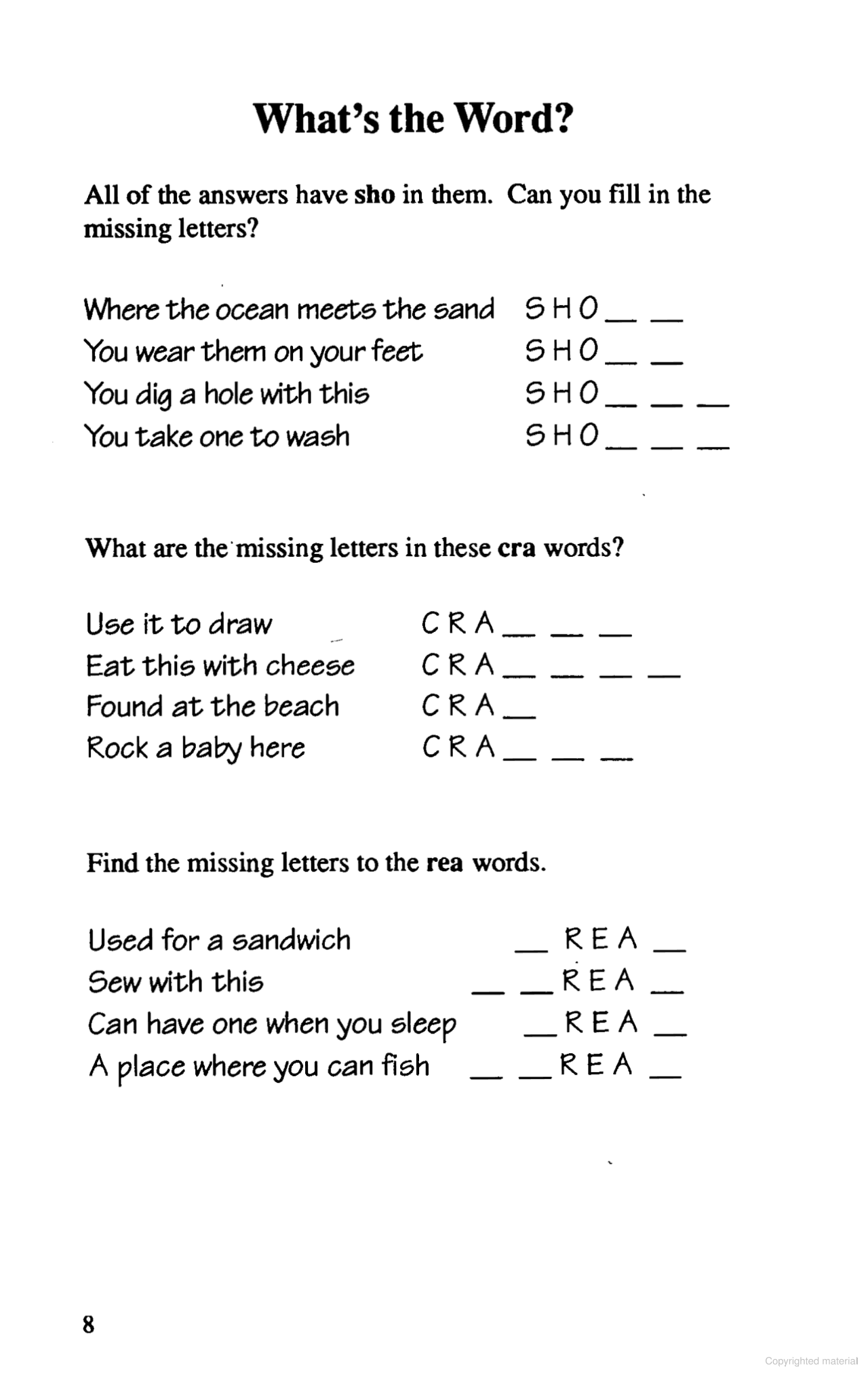 Fun With Word Puzzles Activity Book