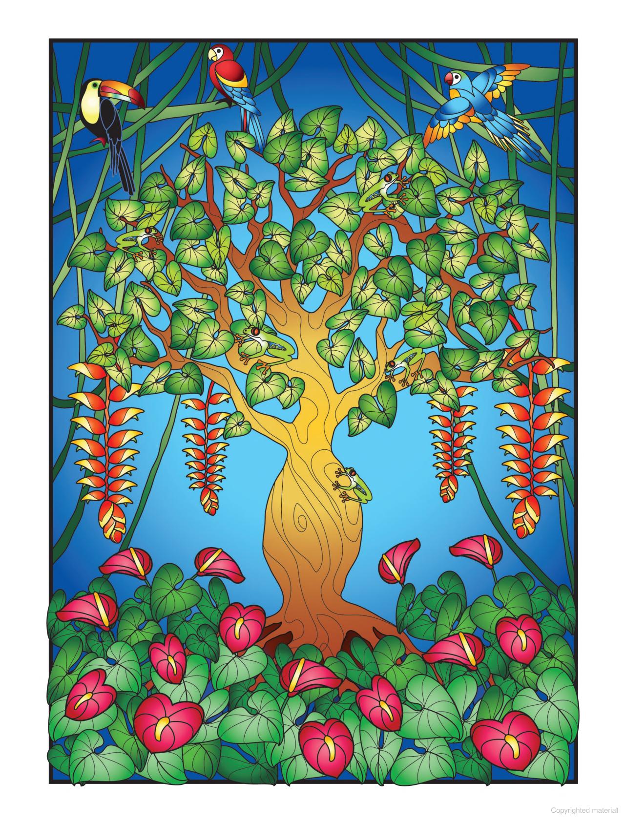 DVR Creative Haven® Coloring Book: Trees of Life