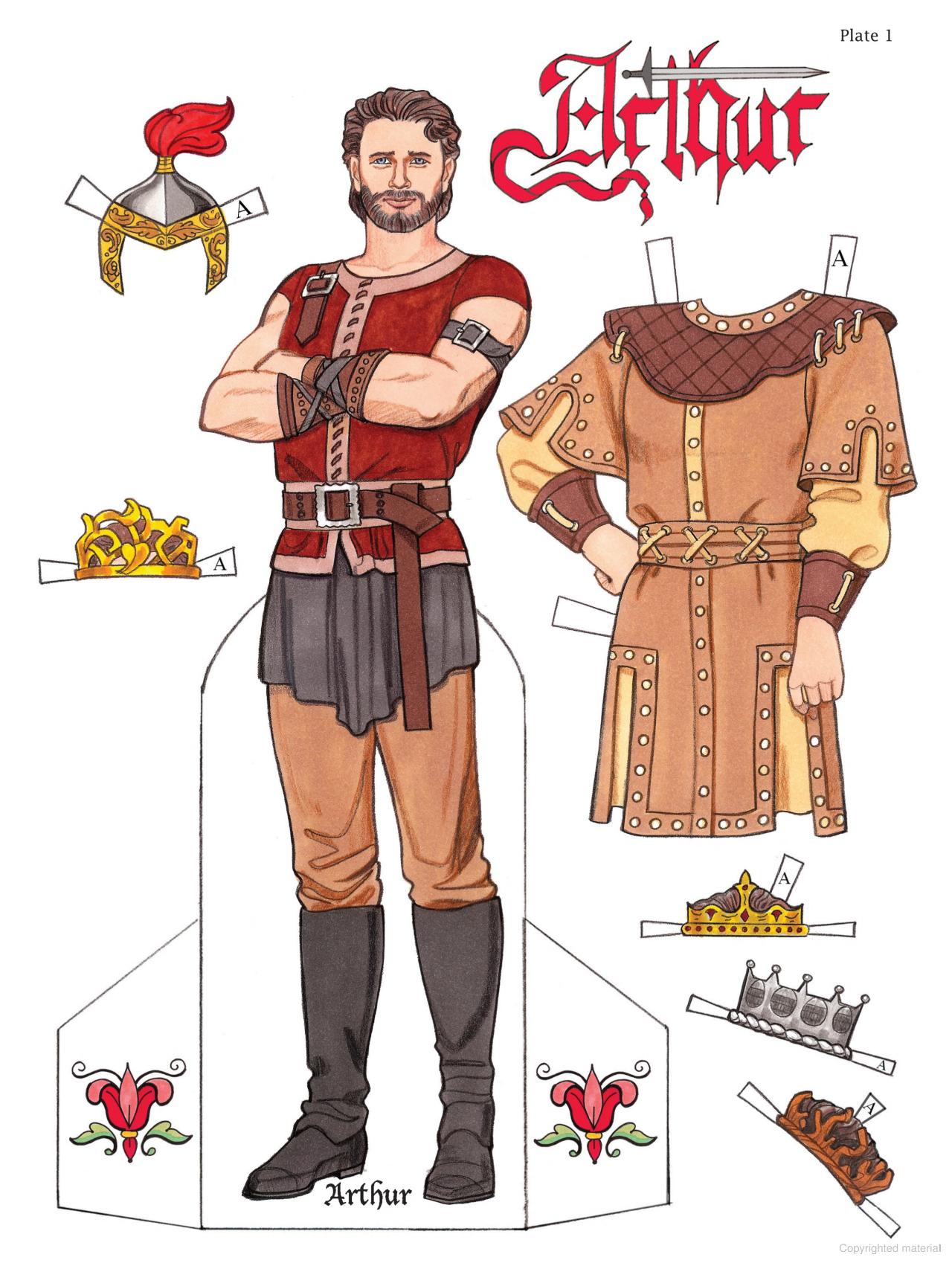 King Arthur Paper Dolls