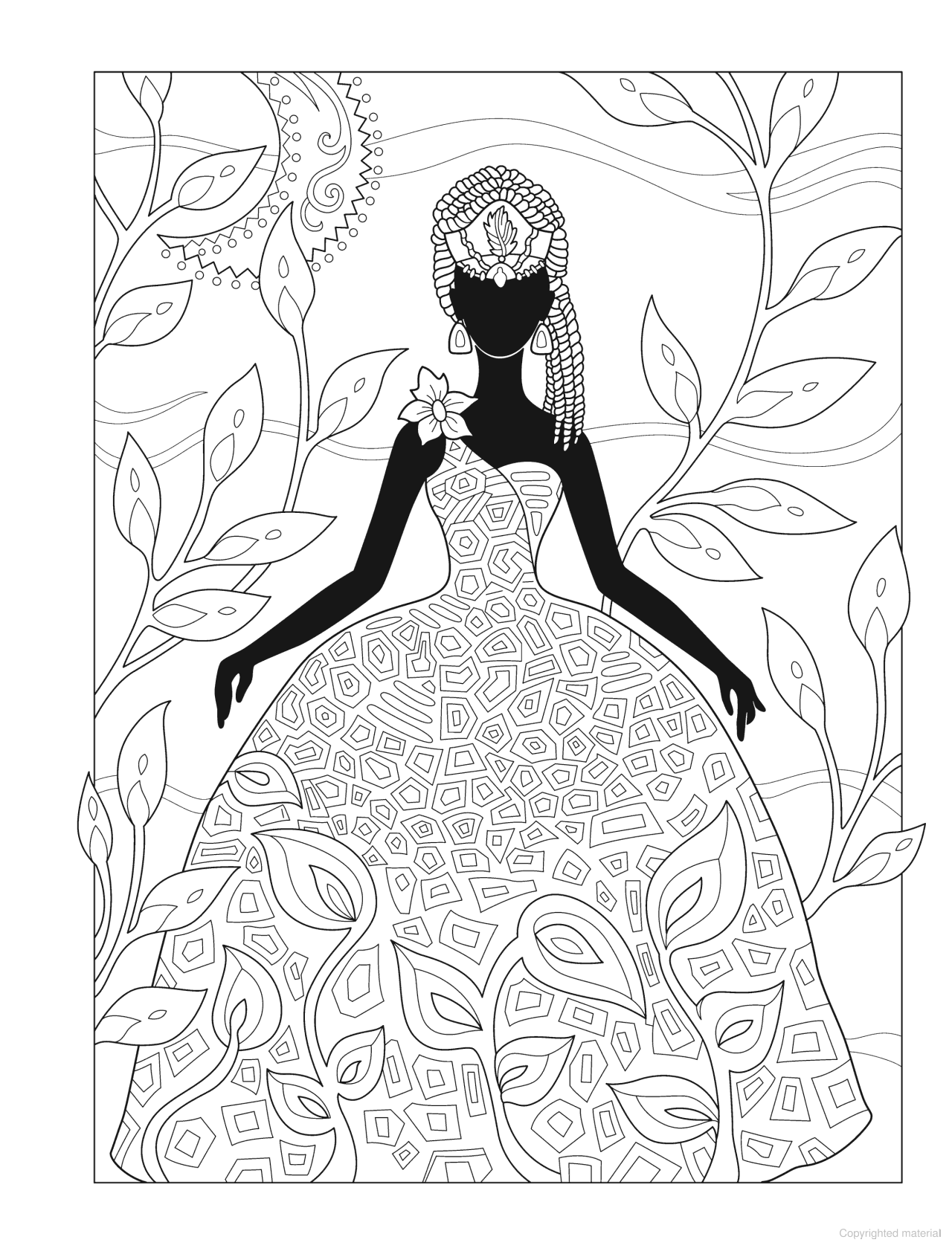 DVR Creative Haven® Coloring Book: African Glamour