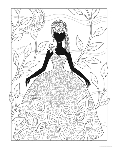 DVR Creative Haven® Coloring Book: African Glamour