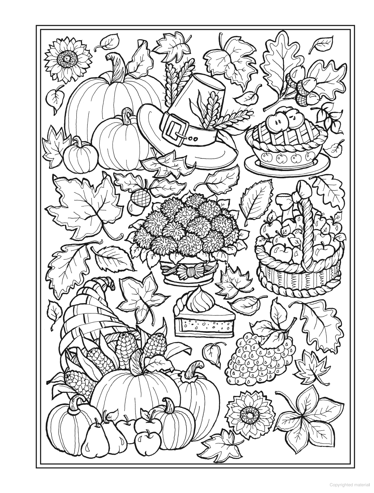 DVR Creative Haven® Coloring Book: Autumn Harvest