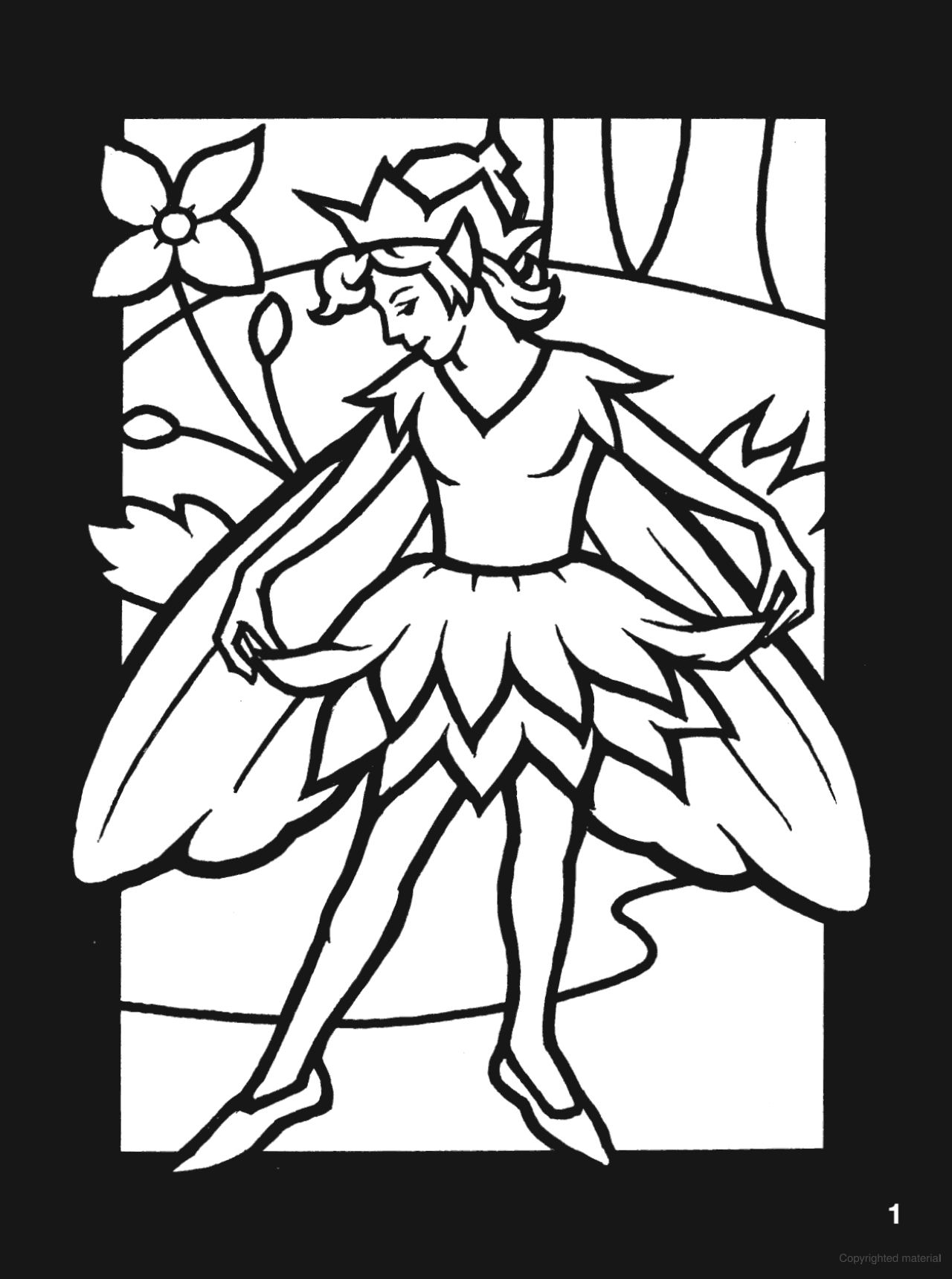 DVR Fairy World Mini Stained Glass Coloring Book