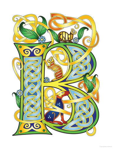 DVR Creative Haven® Coloring Book: Celtic Alphabet Designs