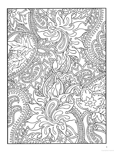 DVR Paisley Designs Coloring Book
